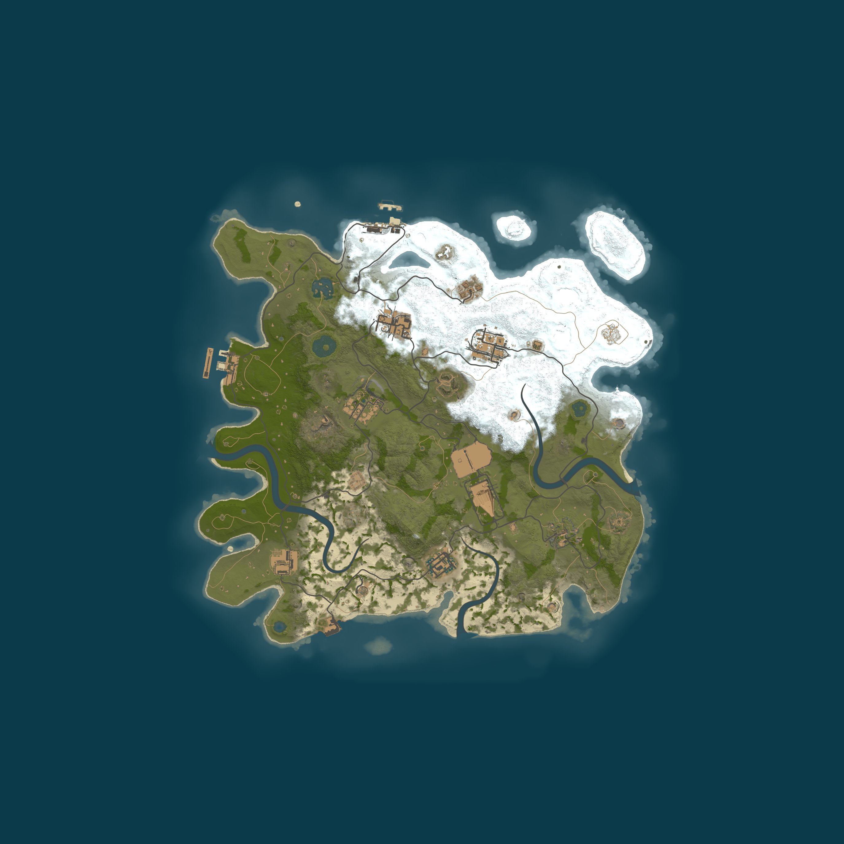 Procedural Map, size 3500, seed 0