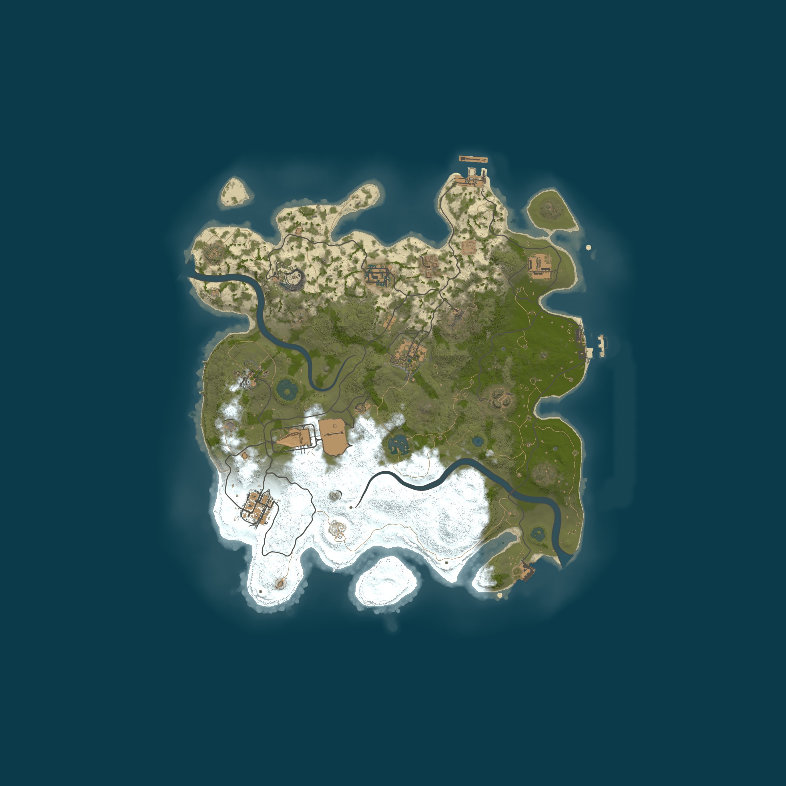 Procedural Map, size 3500, seed 440856989