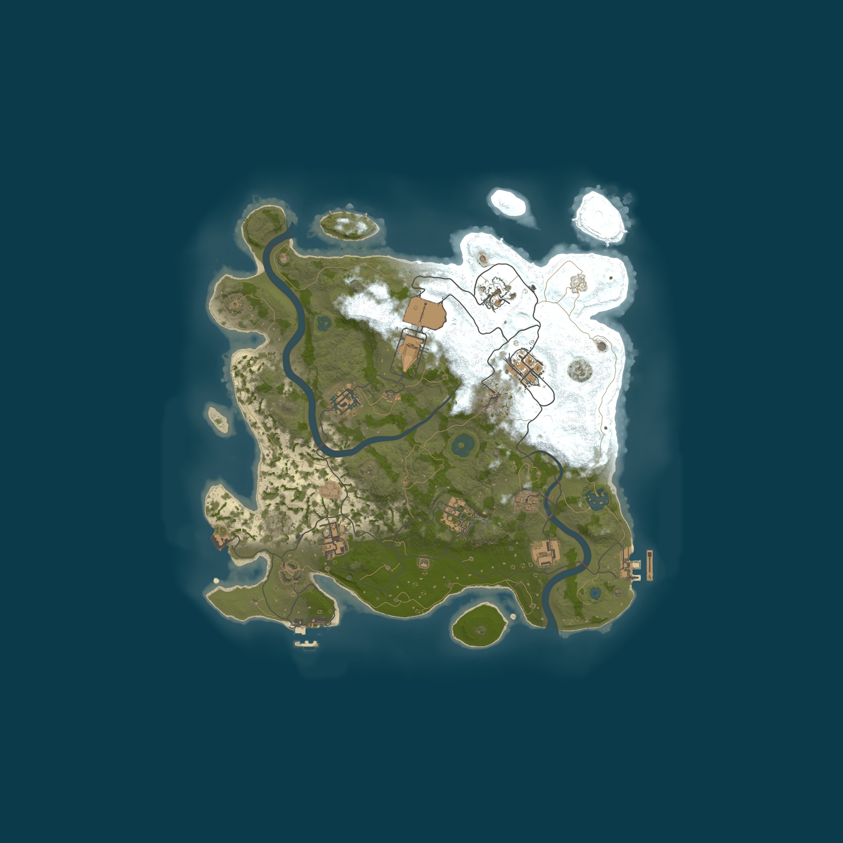 Map for [US West] 3x Gold Rush | RP + Raidable Bases | Biweekly