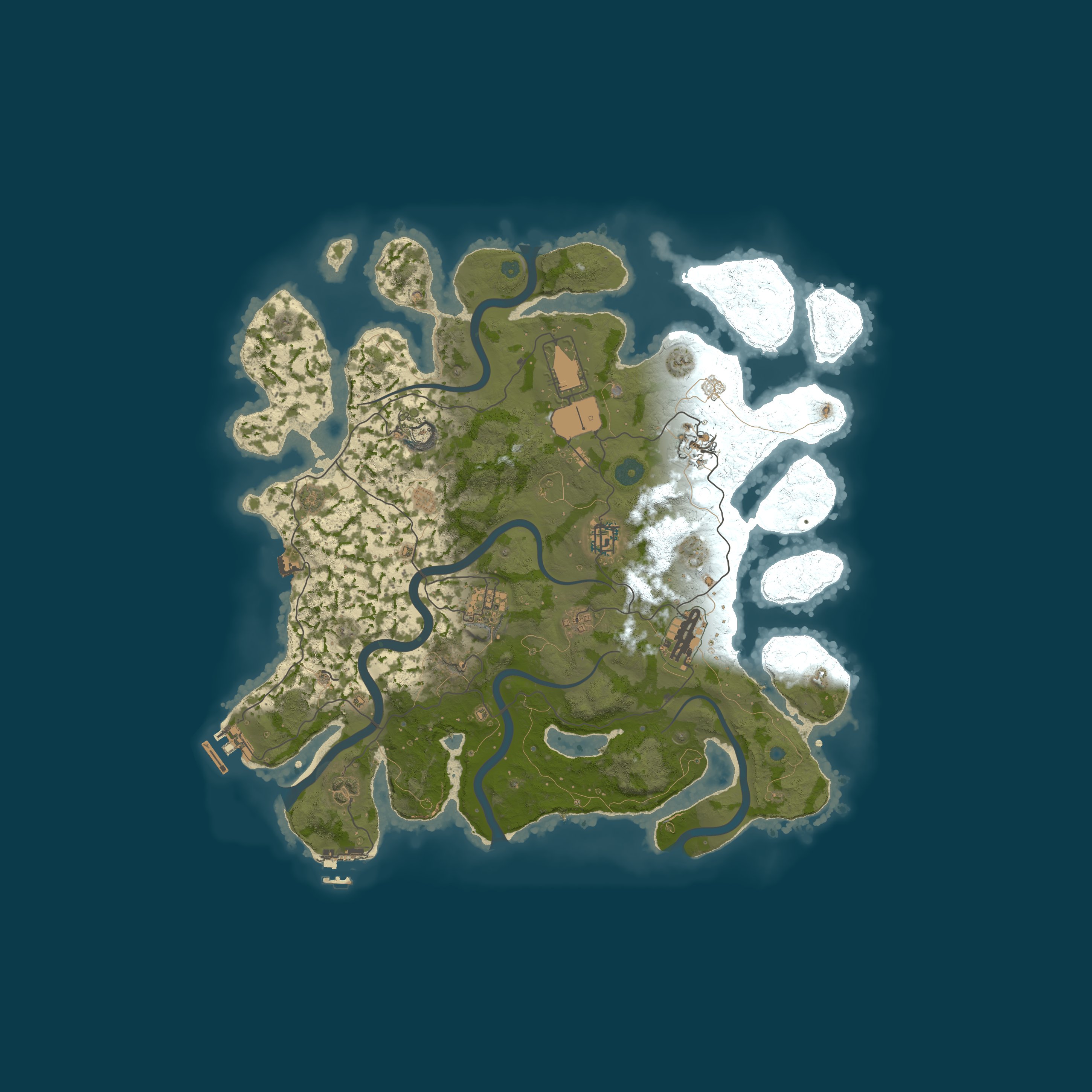 Map for Hustle Rust - [2X, DUO]