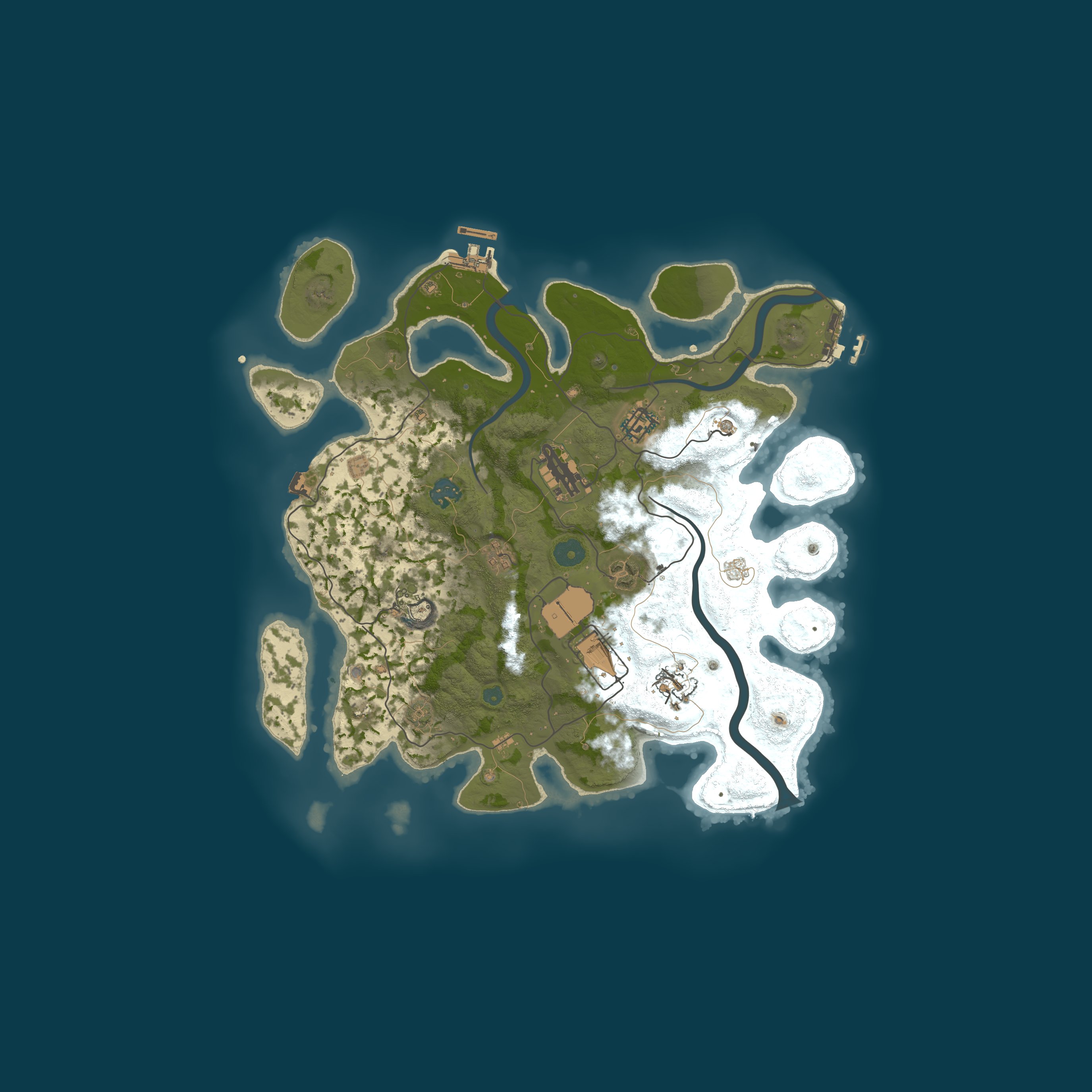 Map for Русский ПВЕ Раст Сервер X1-X6