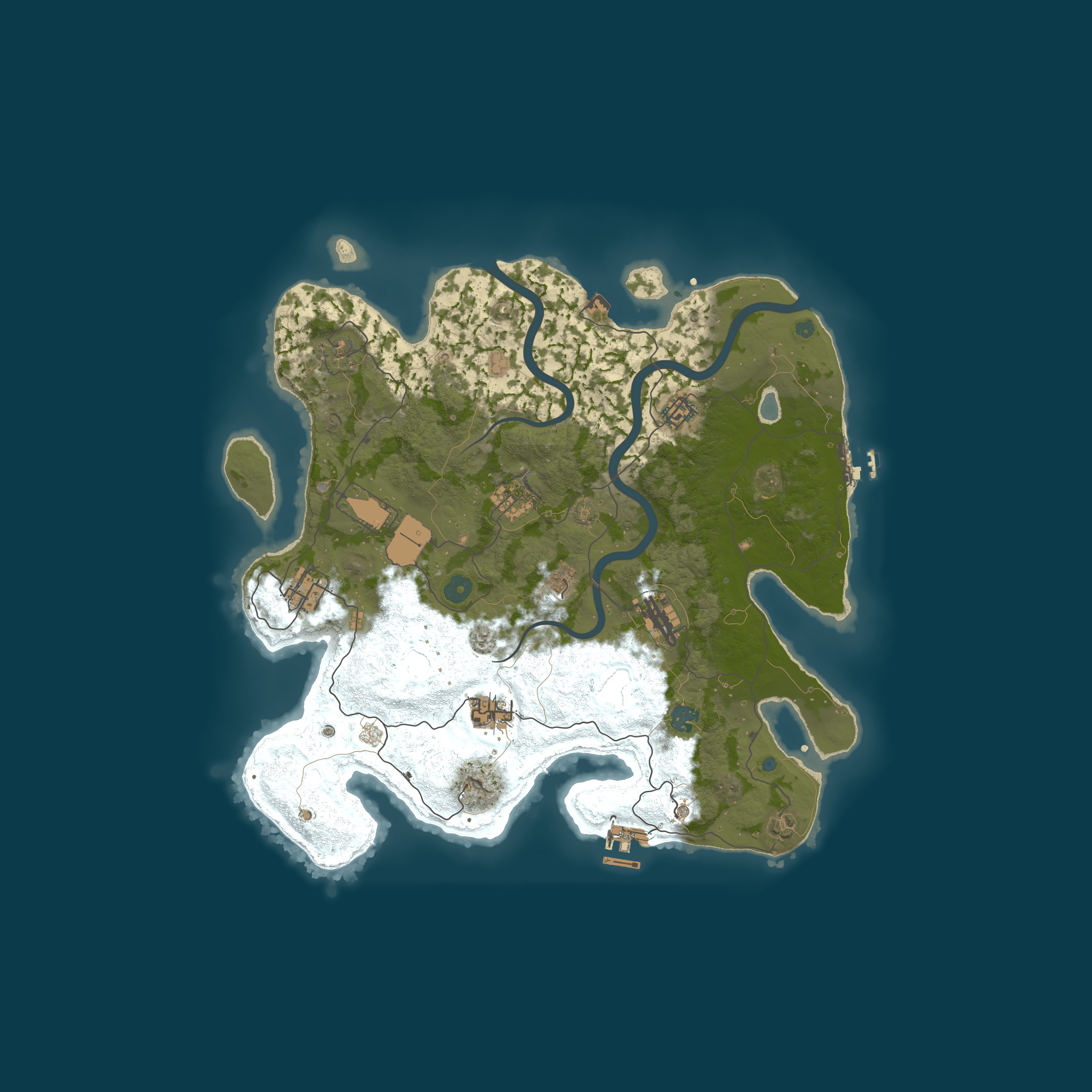 Map for Ez Rust-5x|Noob Friendly|Fresh Wipe|Shared BPs|TP|Kits|MyMini|H