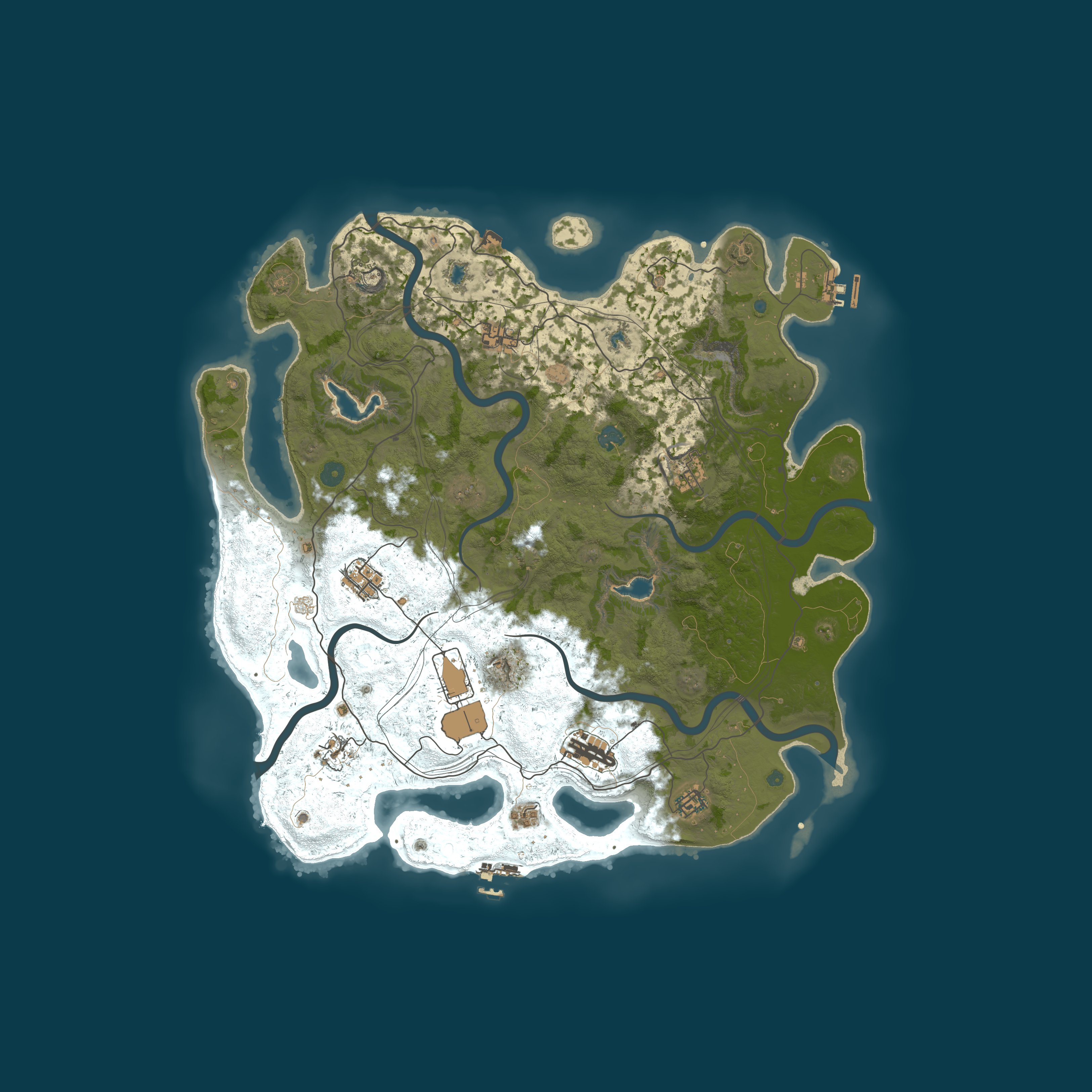 Map for PVE/P Tacs 10x Modded Rust Custom Stacks SkillTree RaidBases