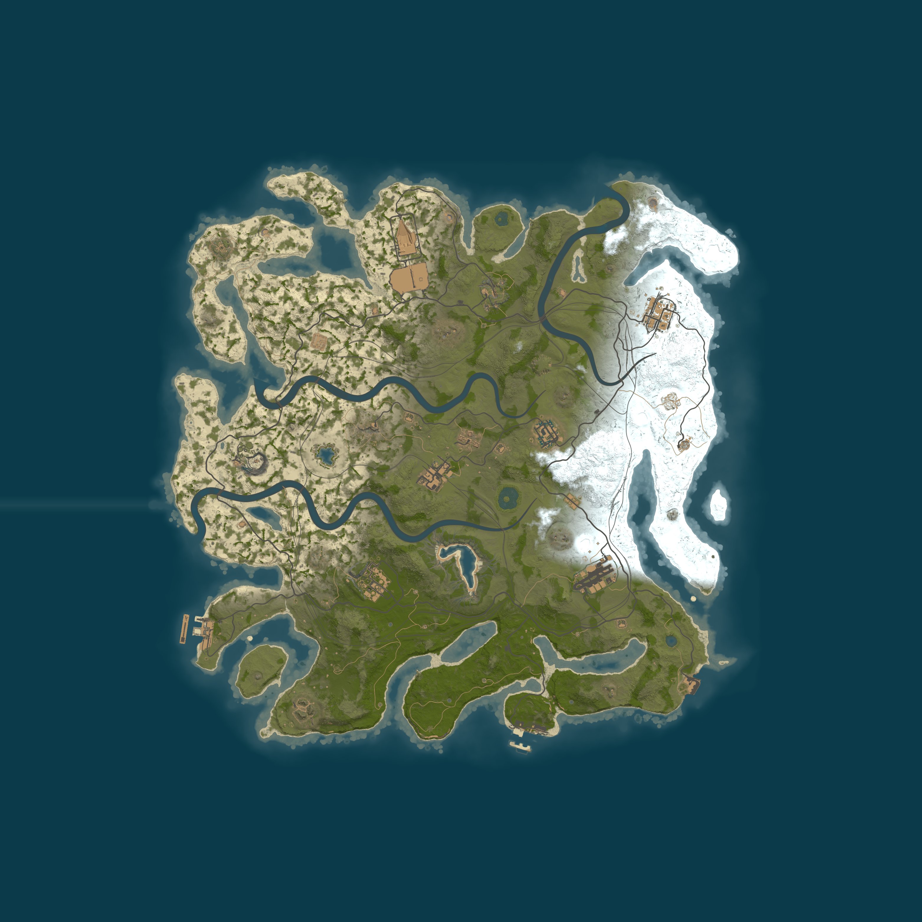 Map for Hustle Rust - [2X, NOLIMIT]