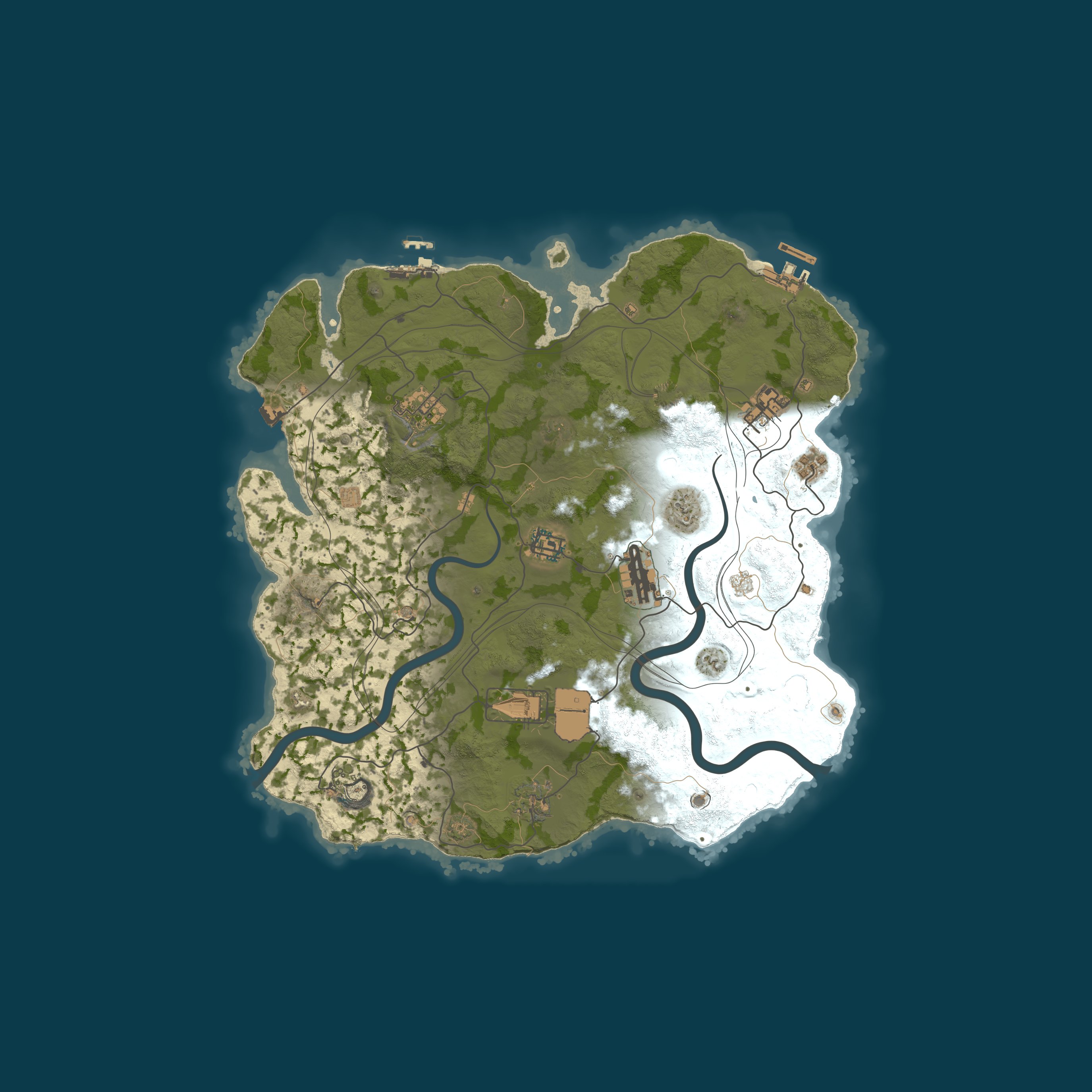 Map for AceRust.com 3x Monthly Solo/Duo/Trio | Shared BPs