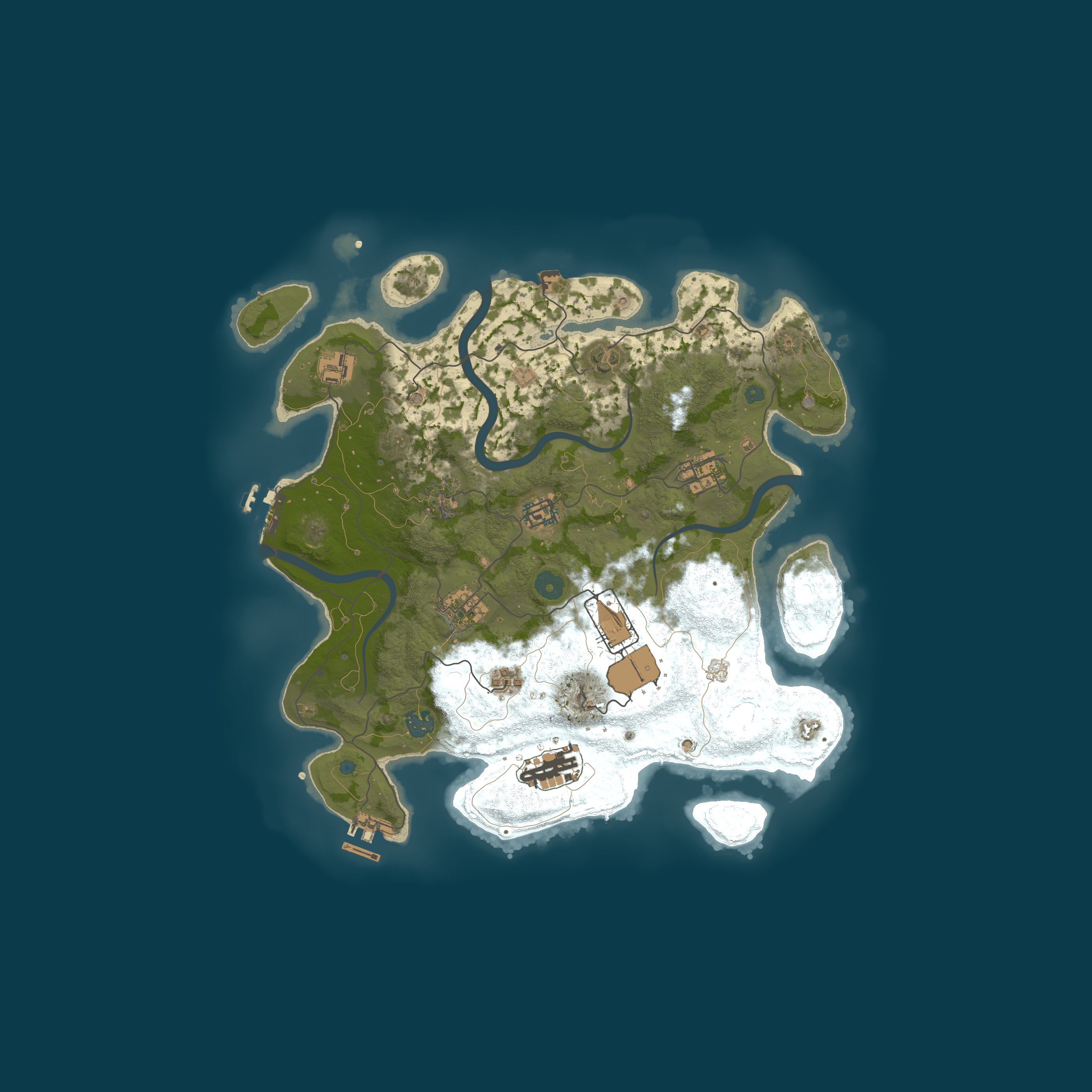 Procedural Map, size 3600, seed 861263533