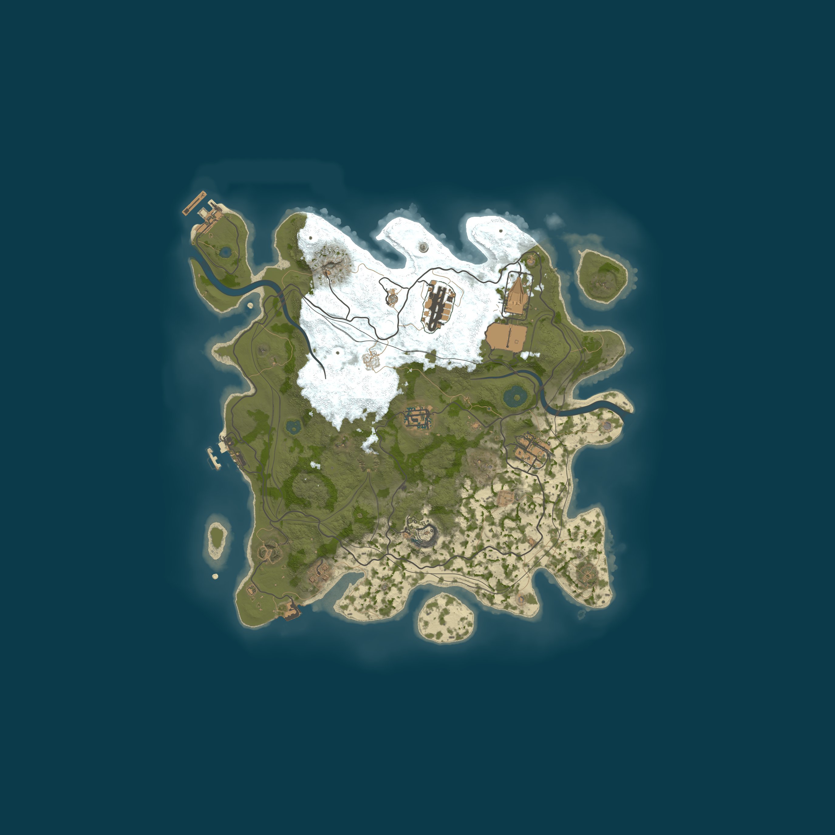 FPS+ | Tem Map, size 3500, seed 55555