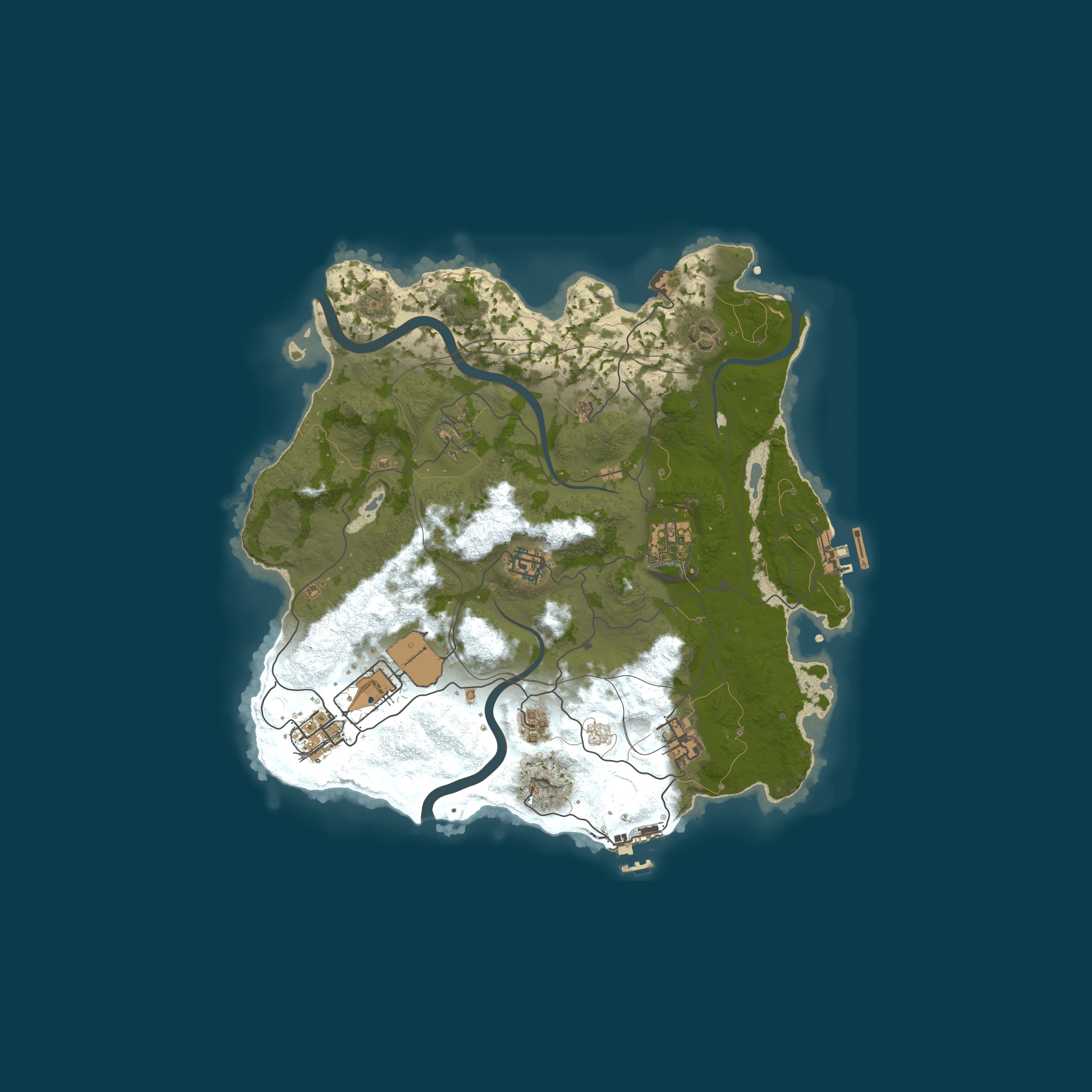 Custom Map, size 3200, seed 1337