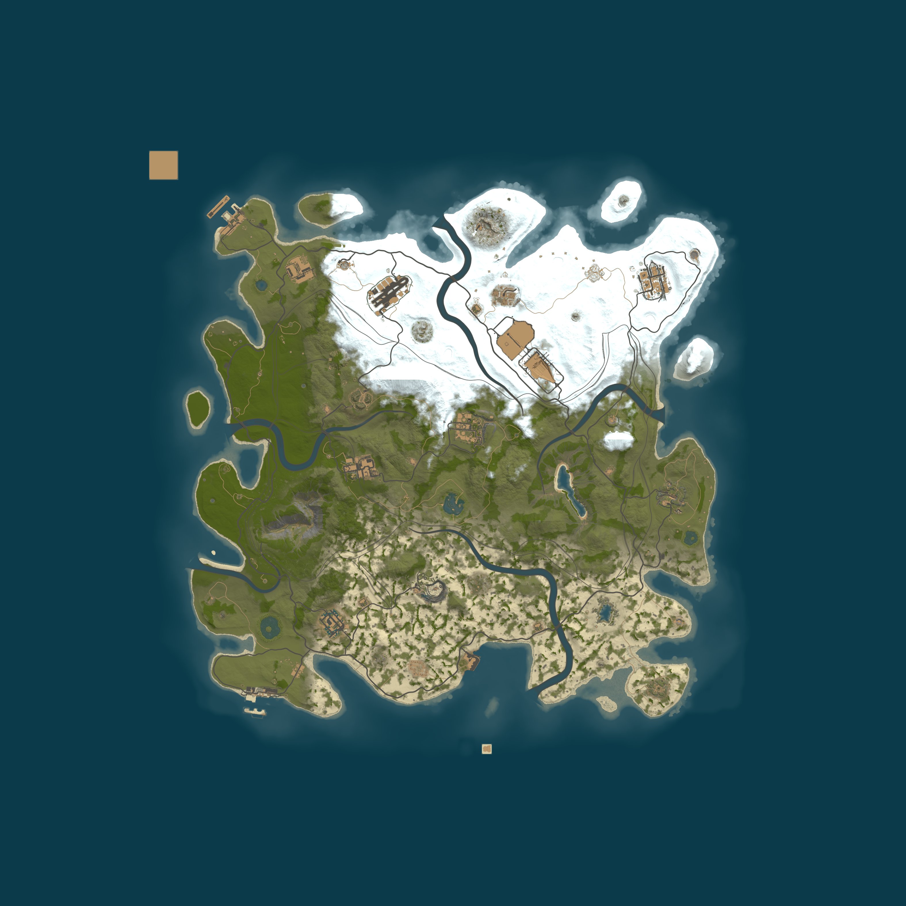 Custom Map, size 4300, seed 1337