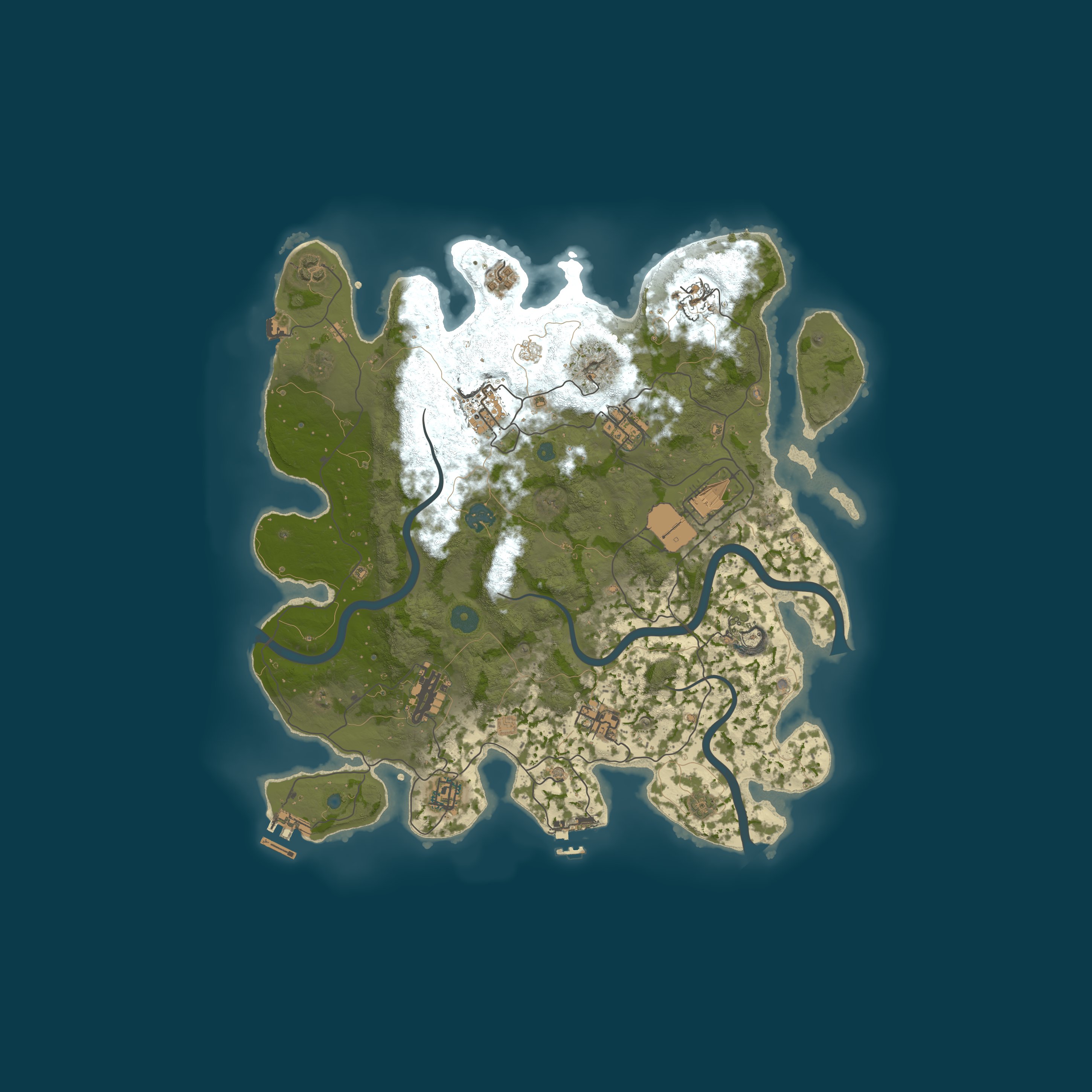 Map for Wicked Pissah 2X|PVE|RaidableBases|2 Week purge