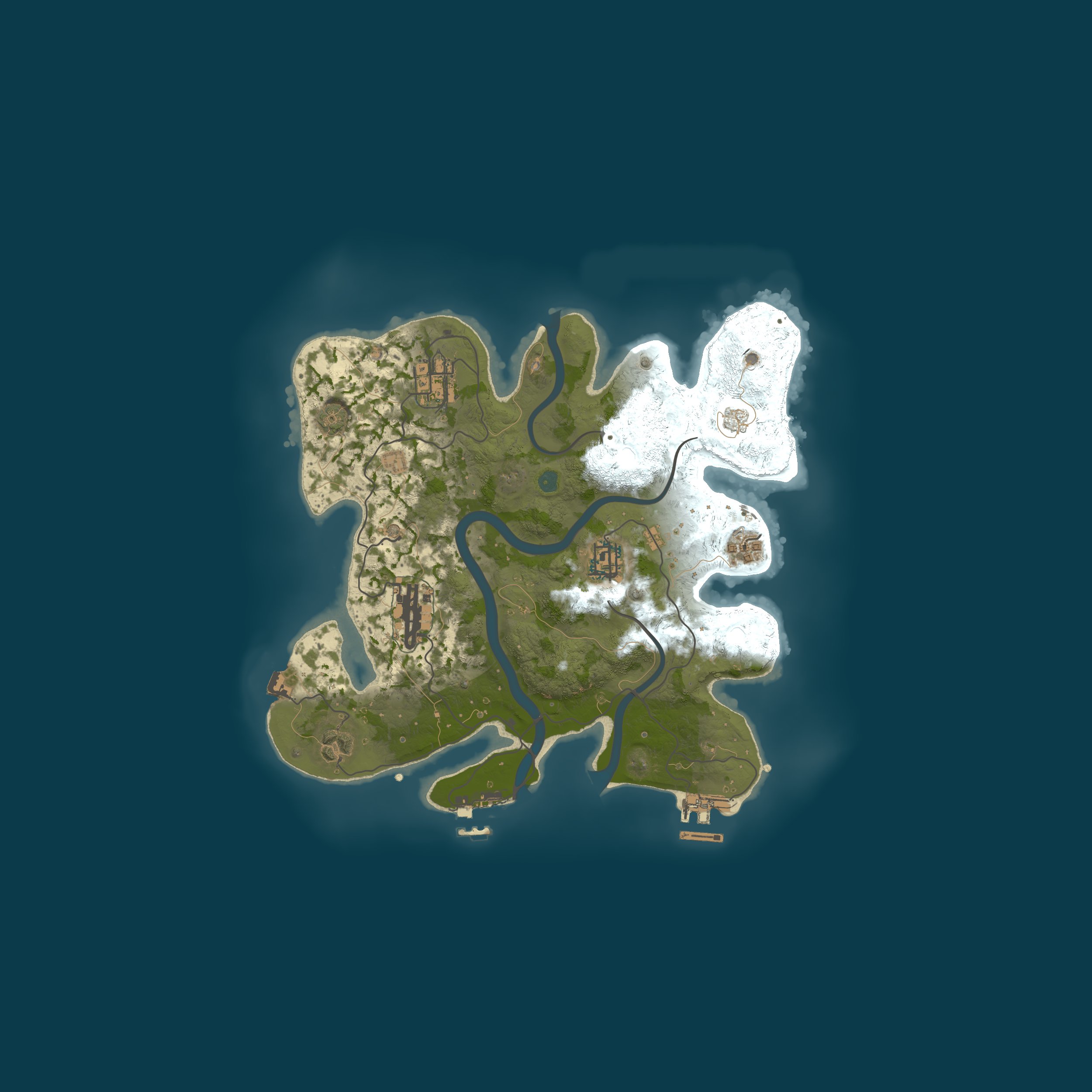 Map for RustGamingNation 1000x PvE [Events|Purge|Zombies|SkillTree]