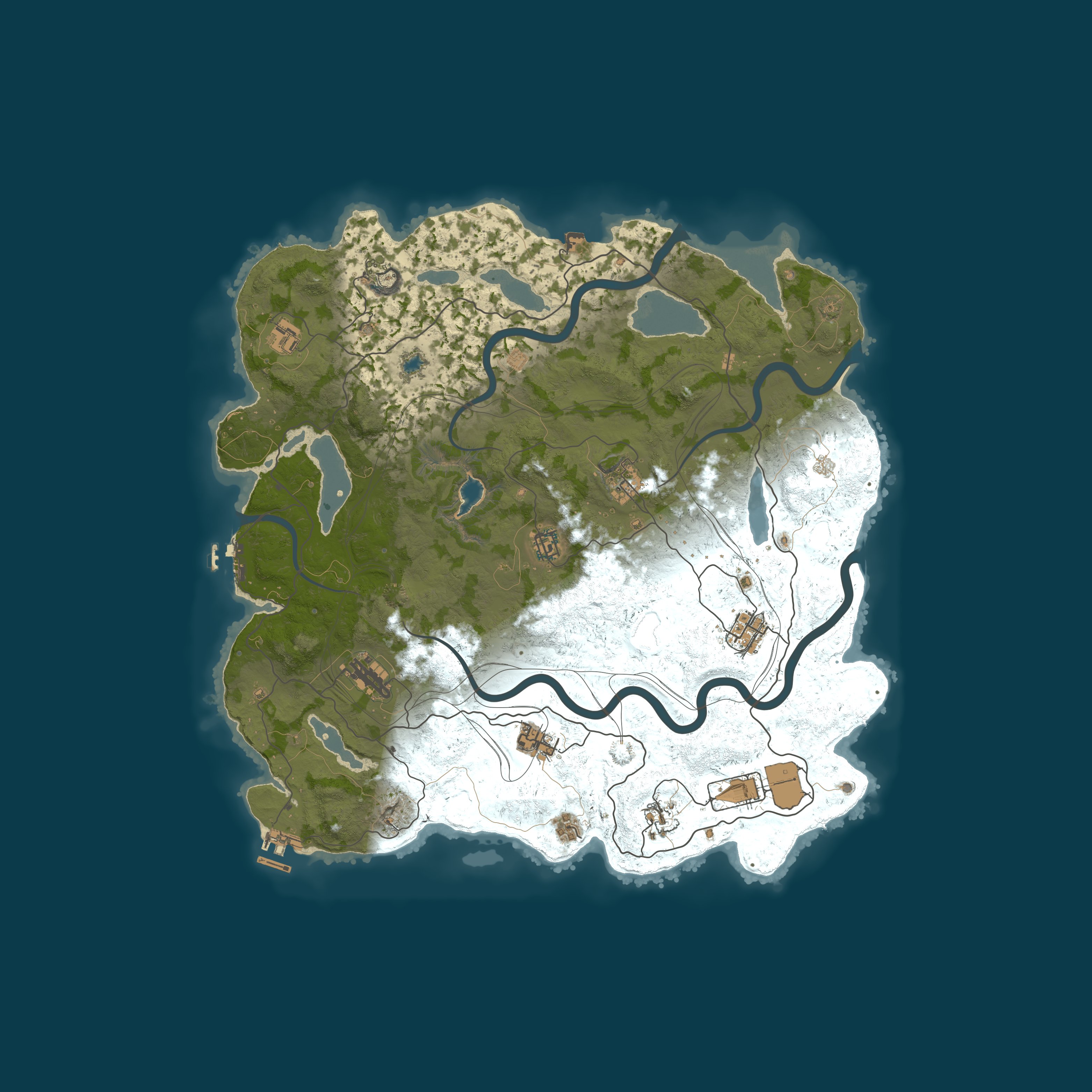 Custom Map, size 4250, seed 1337
