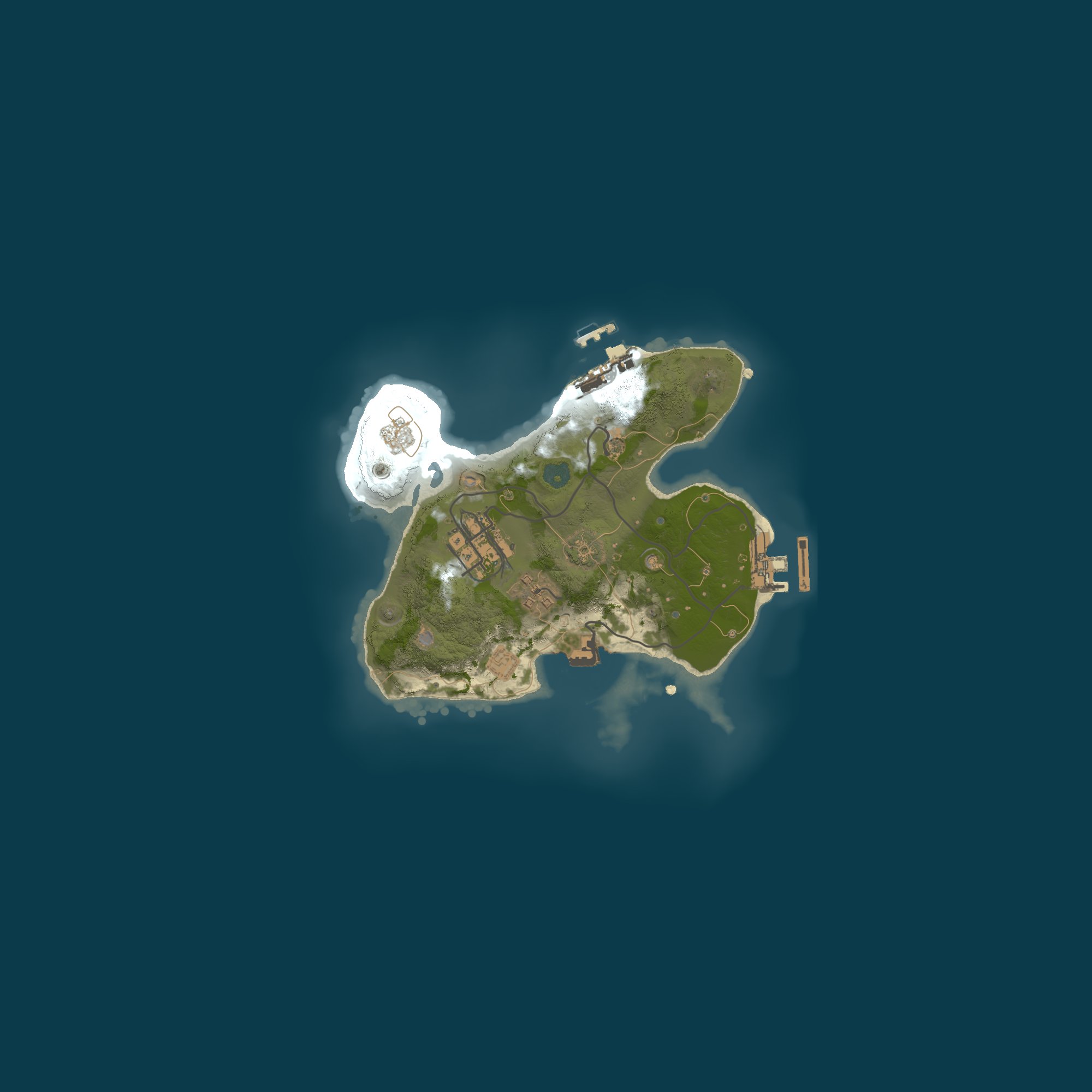 Procedural Map, size 2000, seed 10465