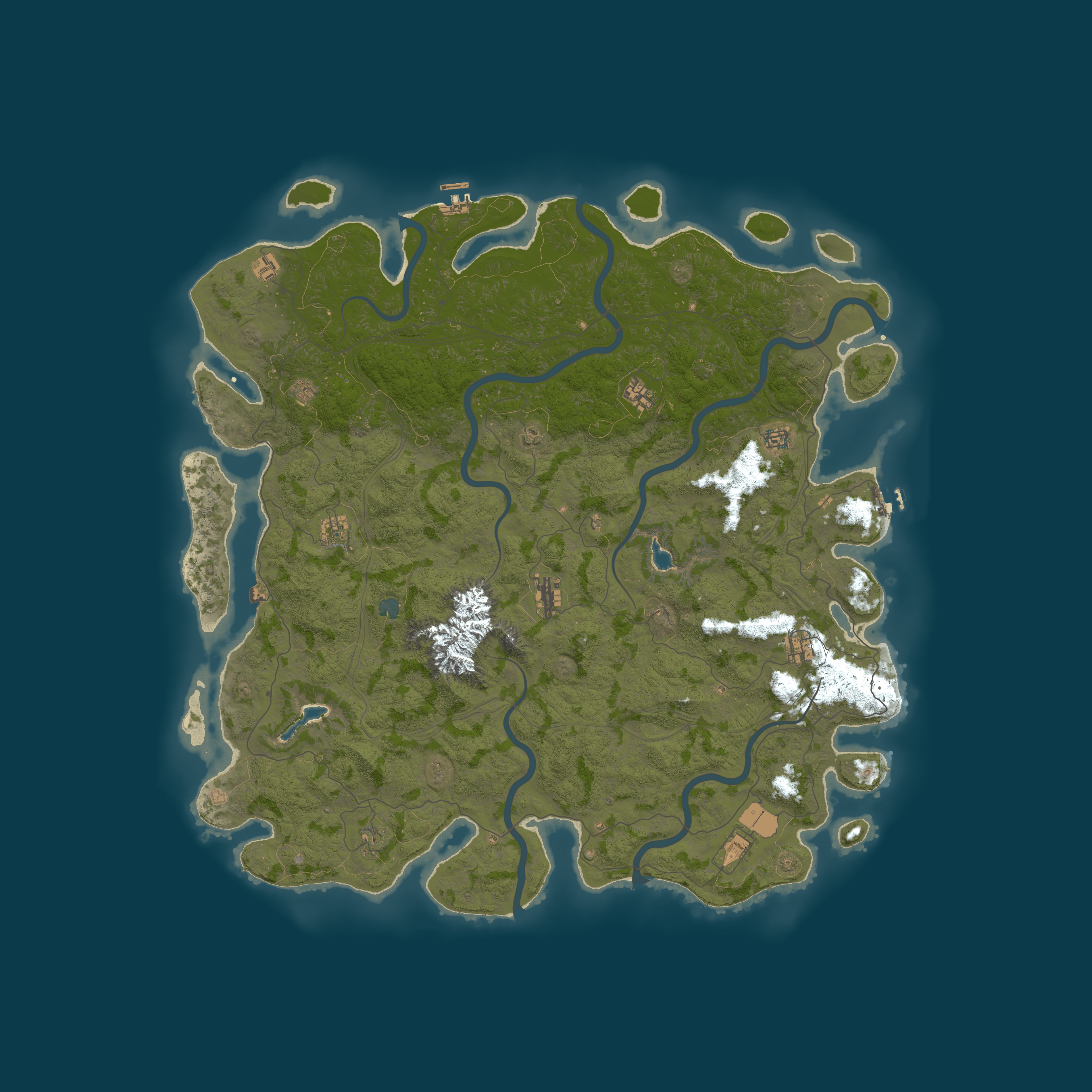 Custom Map, size 5600, seed 2101280310