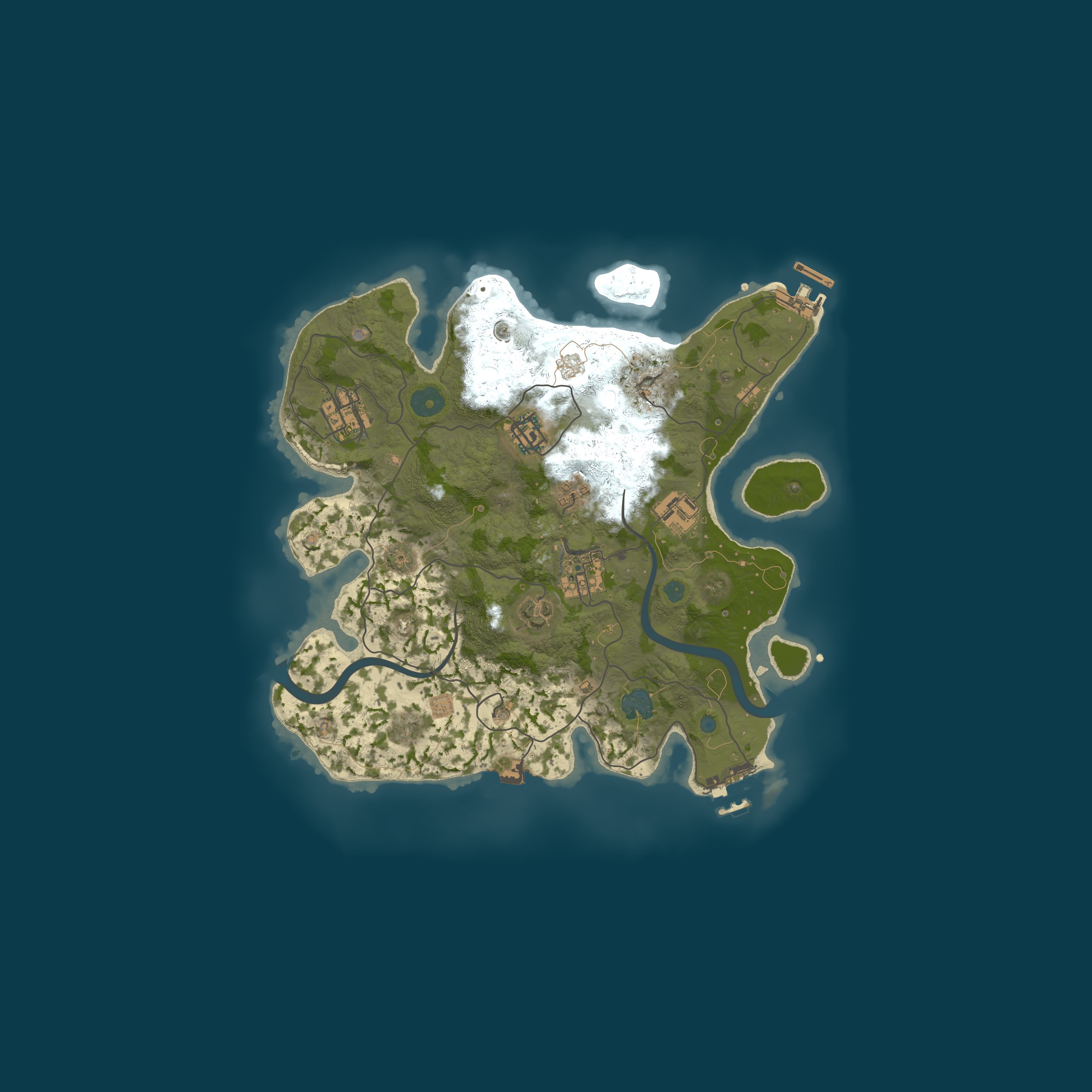 Procedural Map, size 3000, seed 1702535818