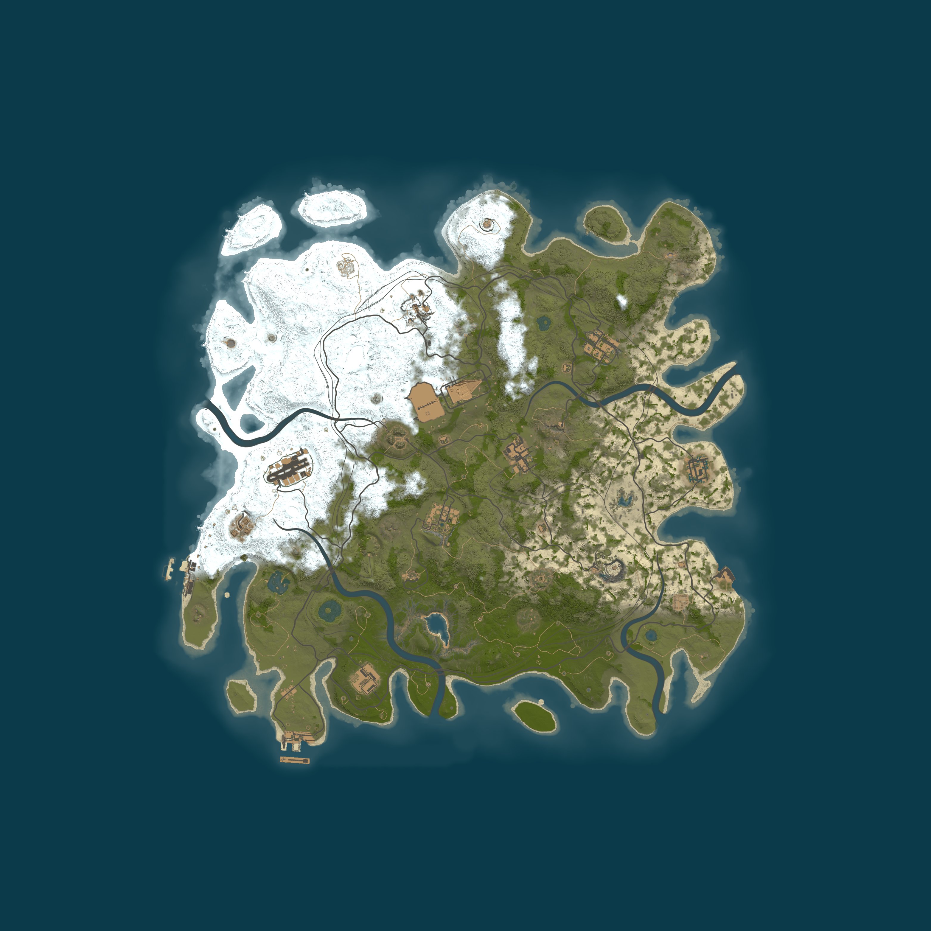 Procedural Map, size 4250, seed 115297438