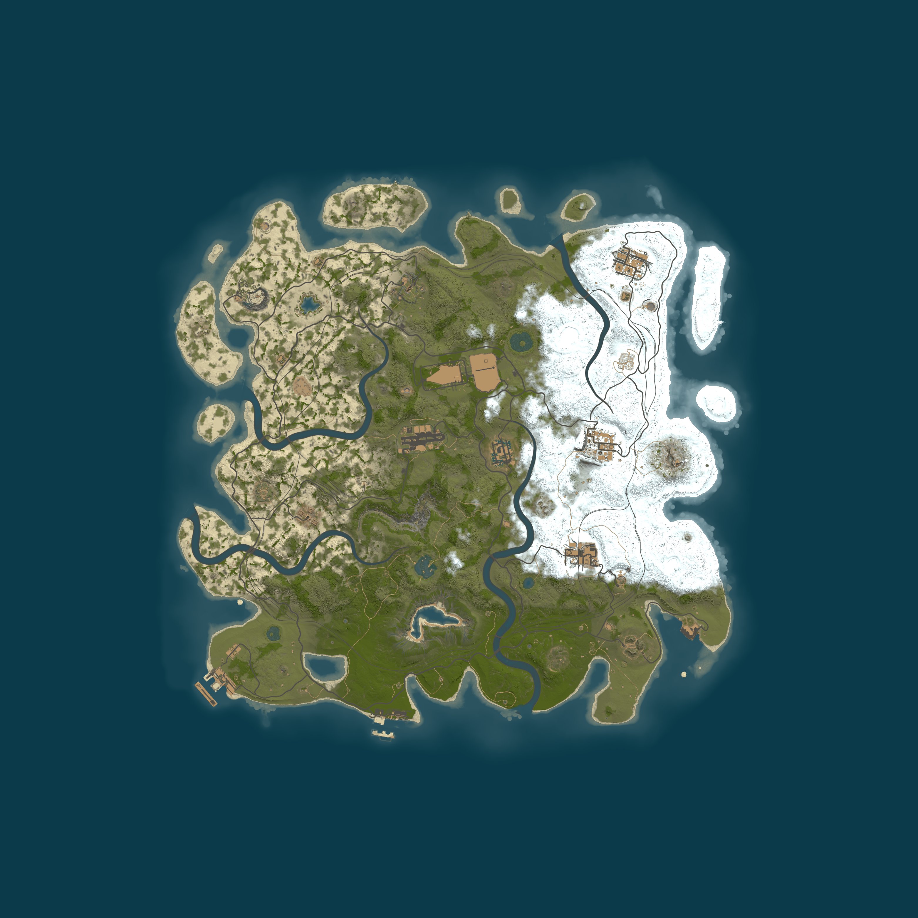 Map for РУССКИЙ РАЙ | SOLO/DUO | ДЛЯ НОВИЧКОВ