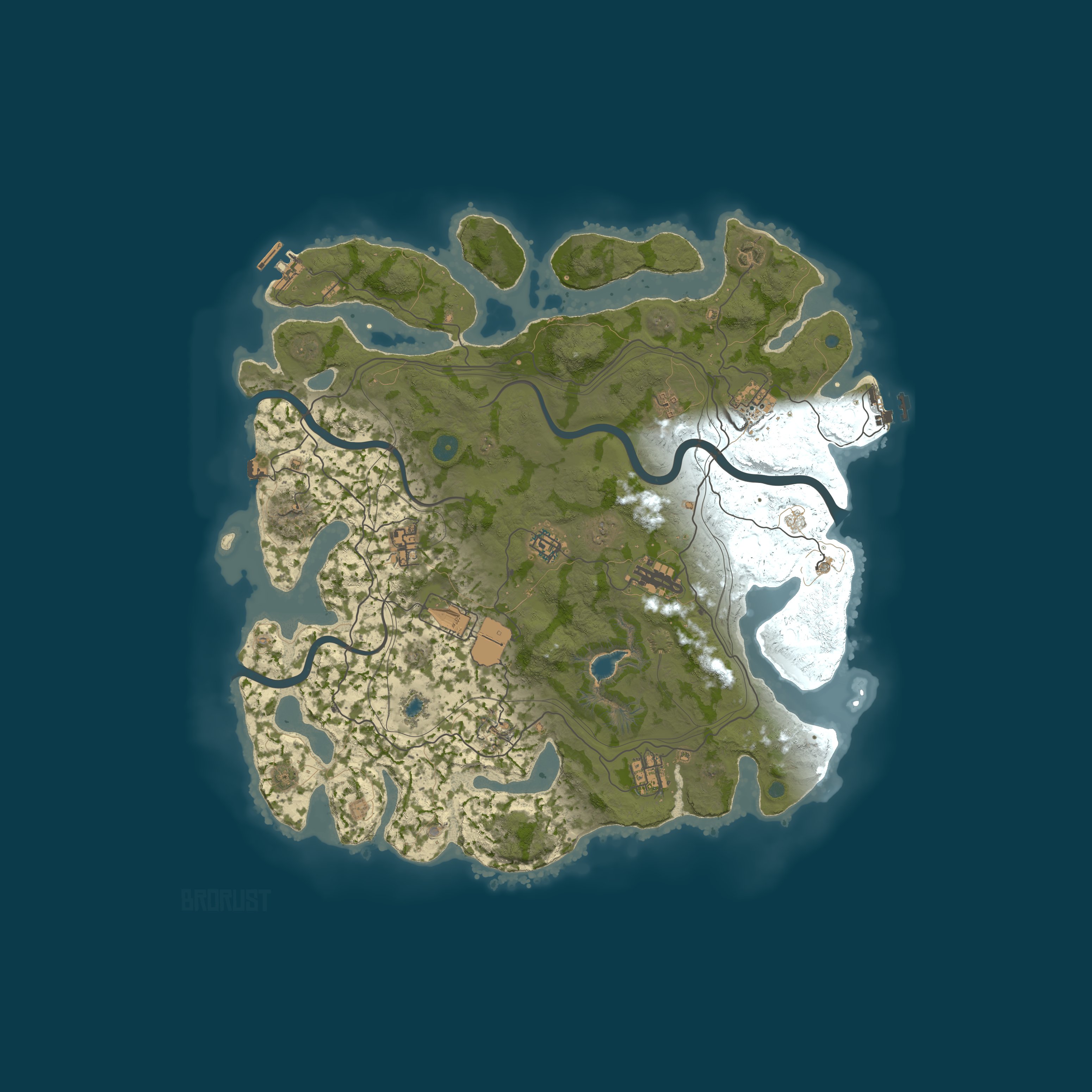 BroRust Procedural Map map