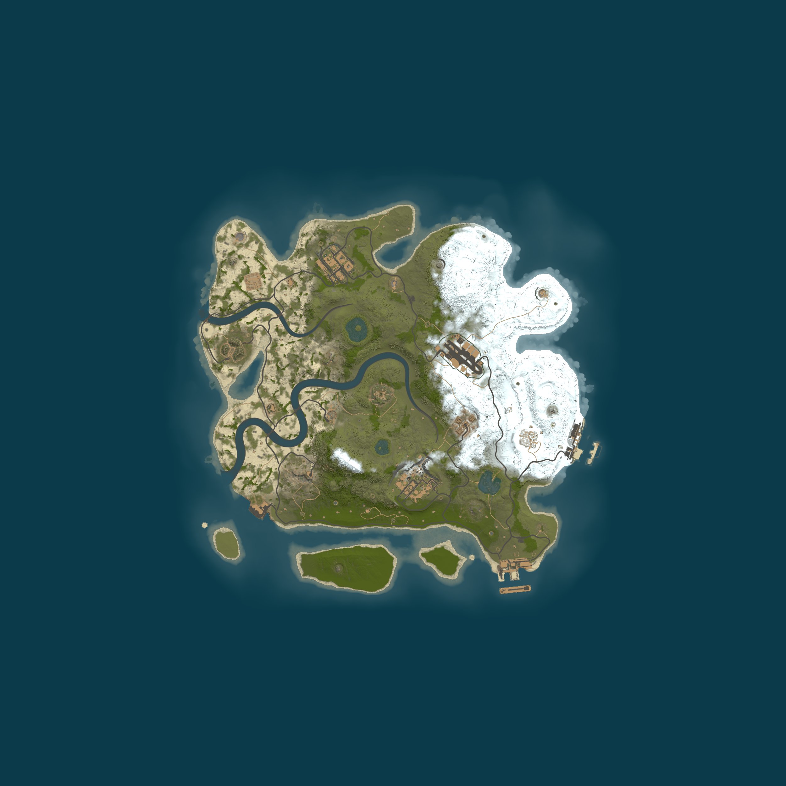 Map for [BR]Rust Of War - Solo/Duo/Trio/Squad 3X
