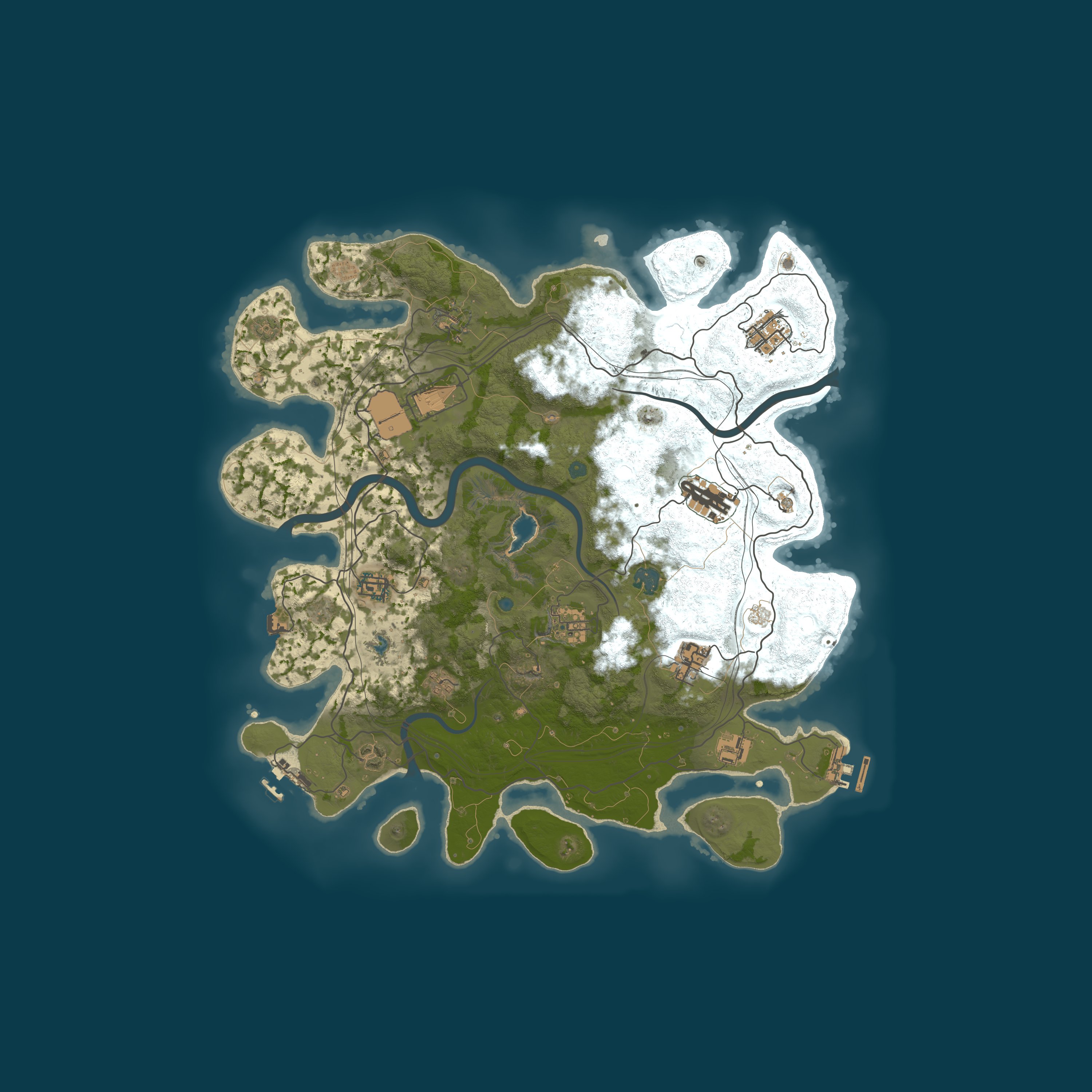 Map for HOSTILE RUST | X2 | Wipe 13.08 | TP,SHOP,FREE VIP | EVENTS