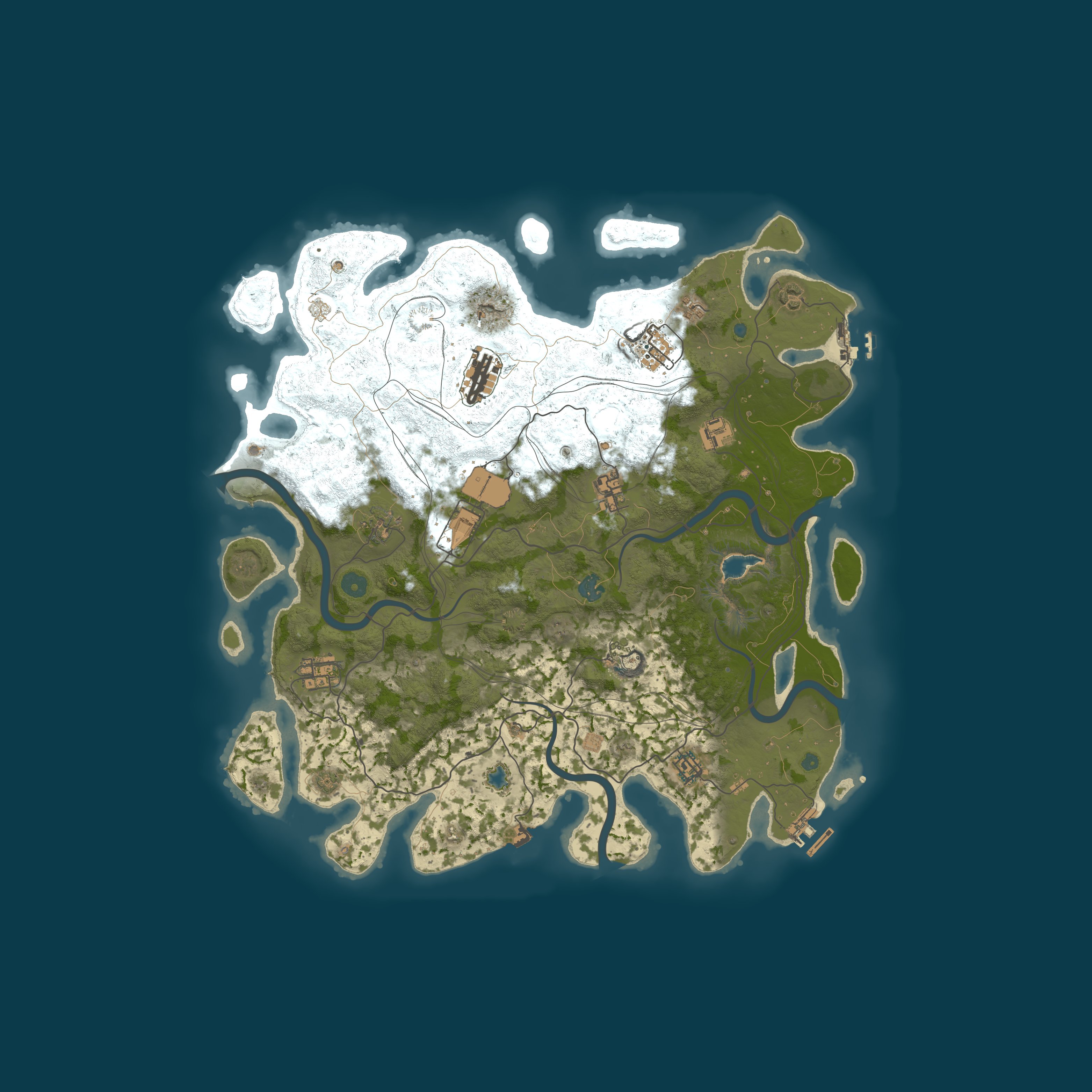 Procedural Map, size 4250, seed 1474450178