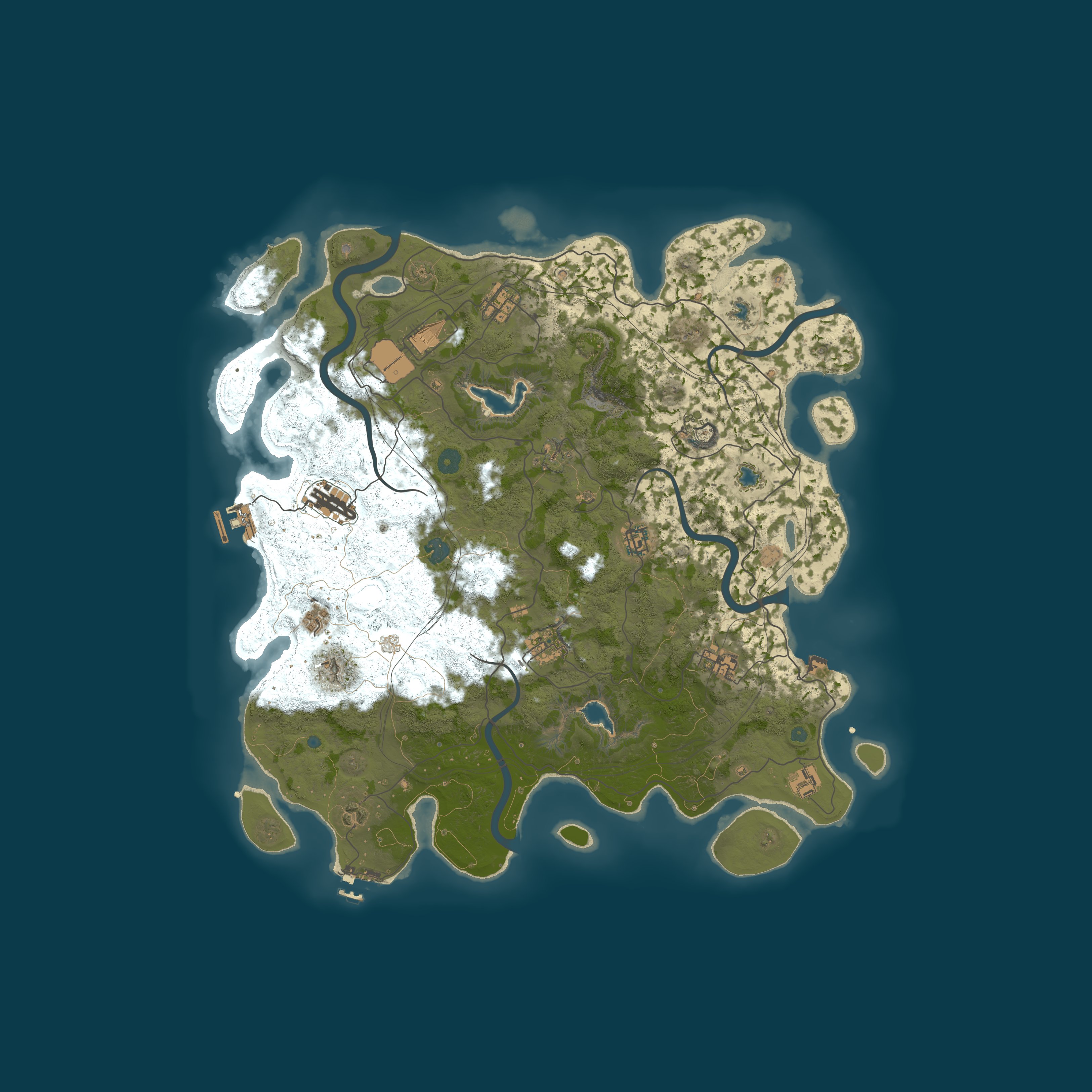 Procedural Map, size 4500, seed 996197870