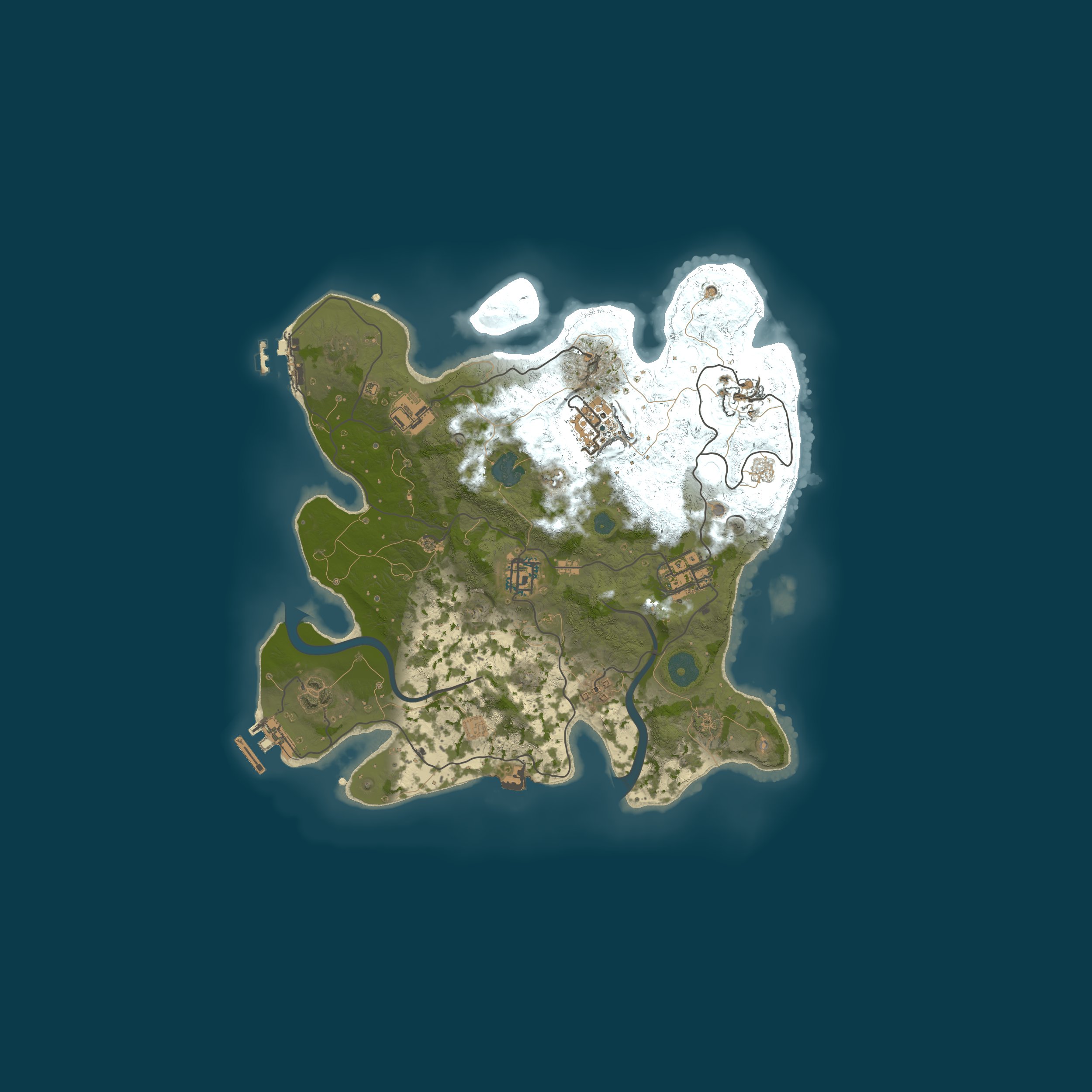 Procedural Map, size 3000, seed 376970942