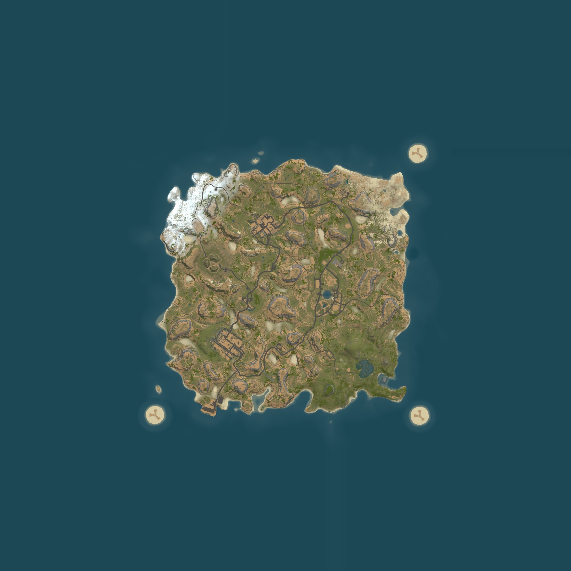 Map for [EU] RUSTIG X5|Events|SkillTree|Raidable Bases|Shop|MINI|Kits|B