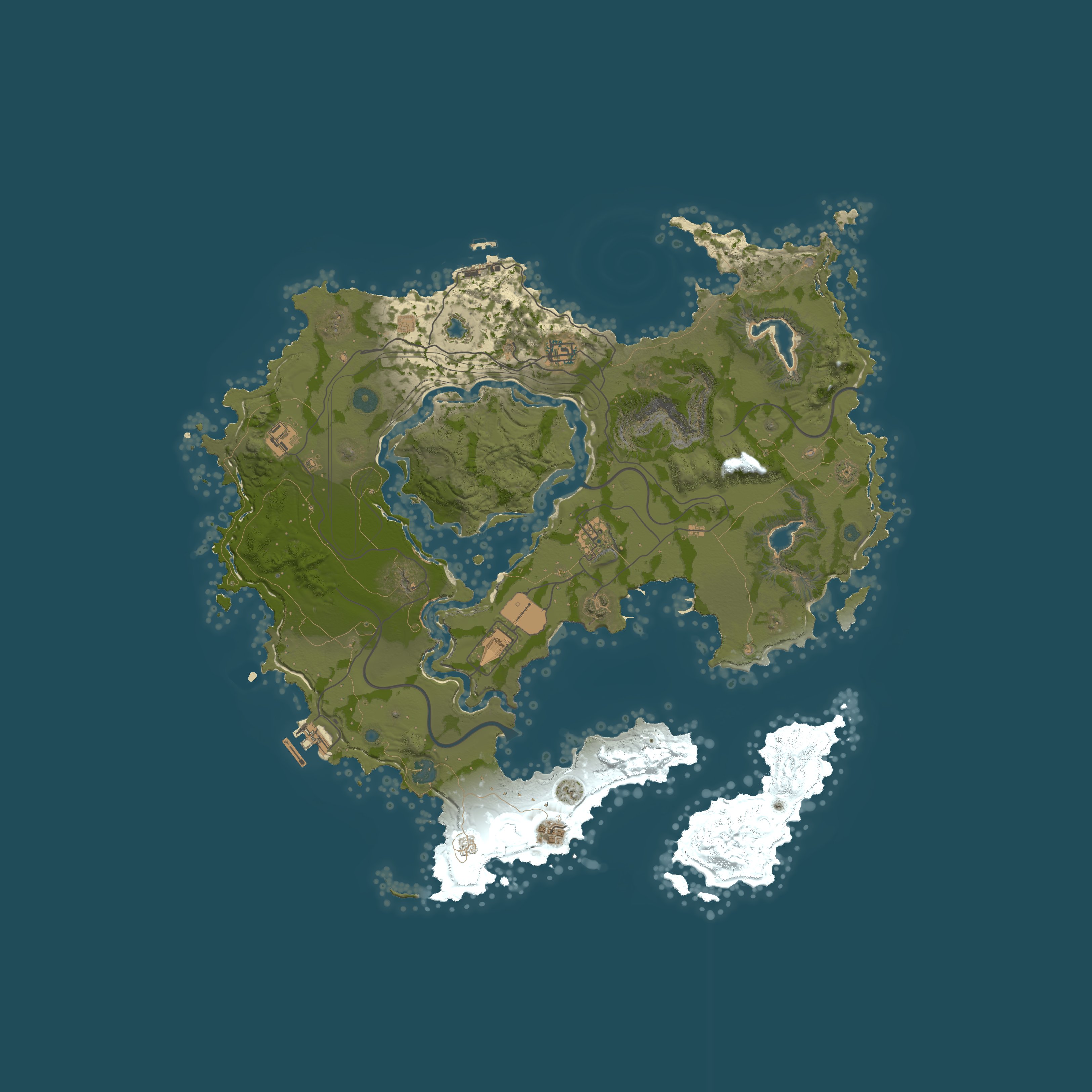 Custom Map, size 4500, seed 1337
