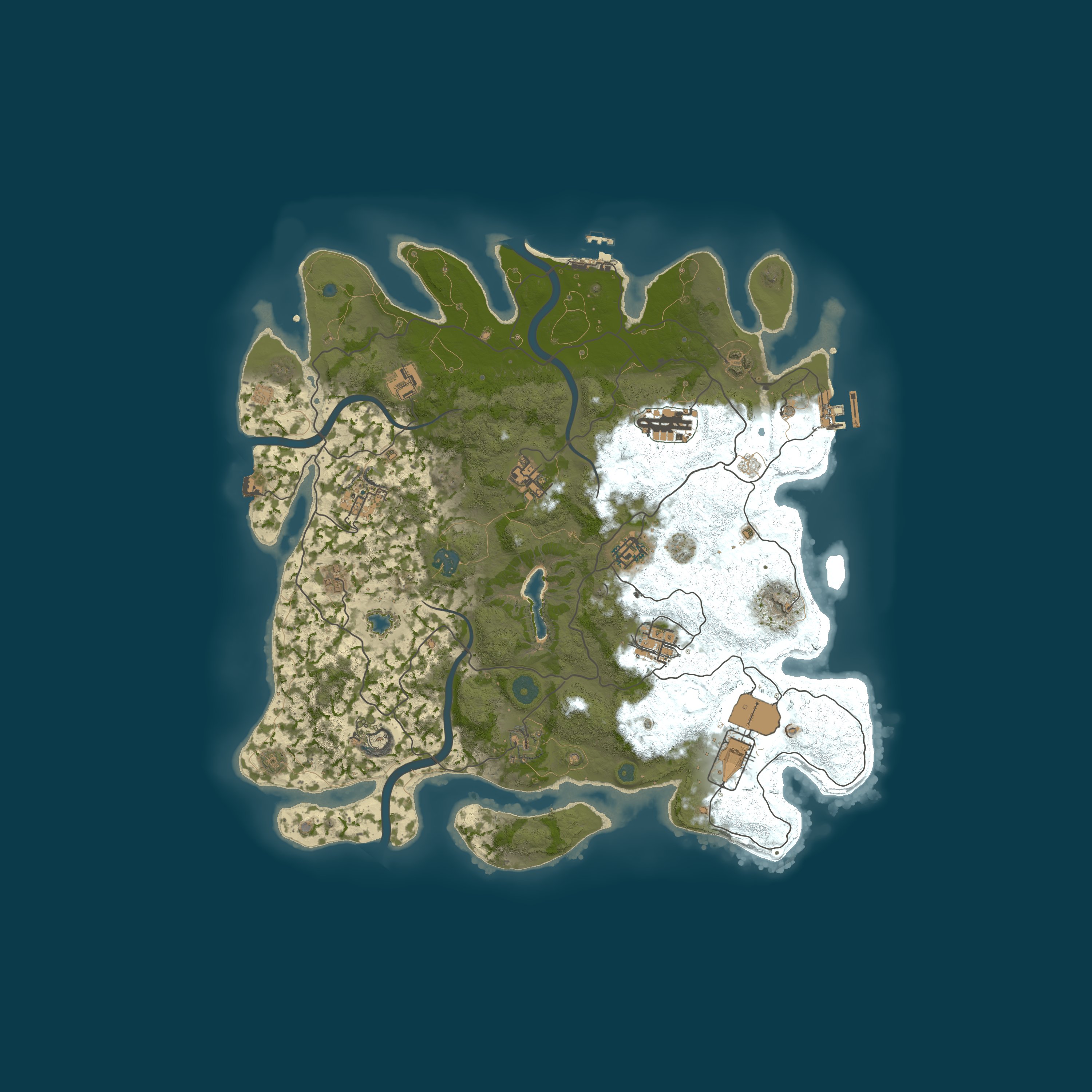 Procedural Map, size 4000, seed 8566573