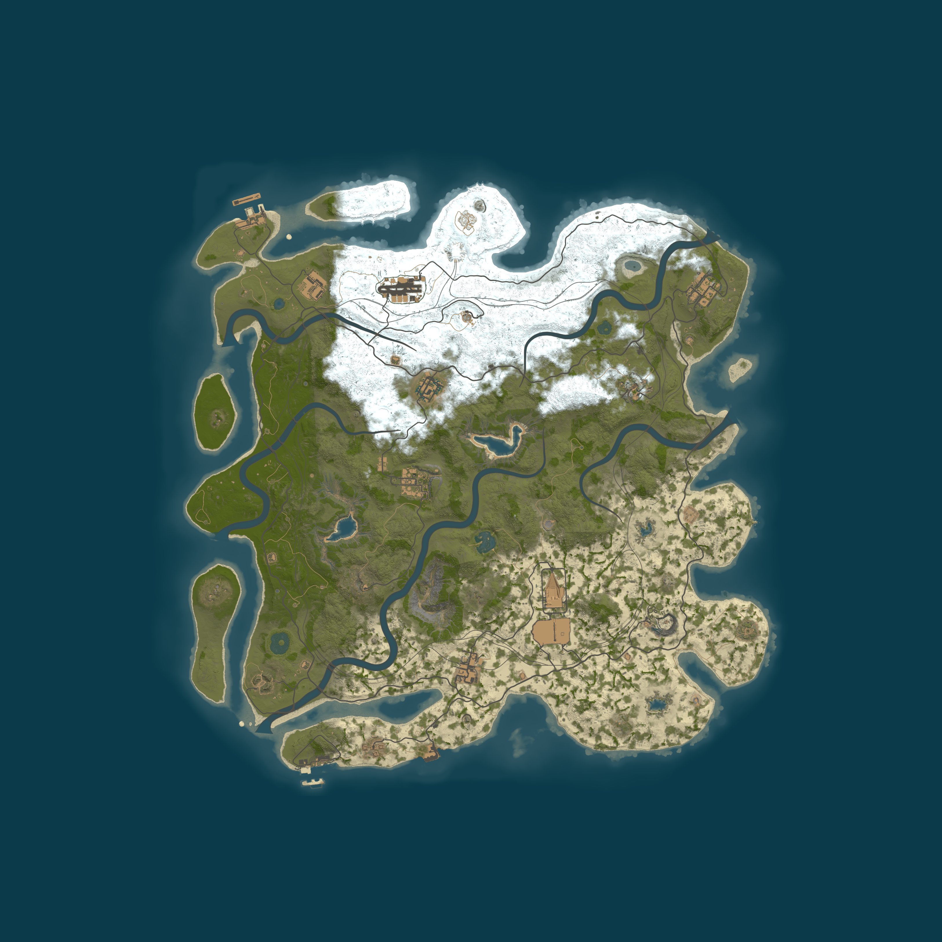 Map for [PVE] LAST OF RUST RU/EN PERMIAN AGE
