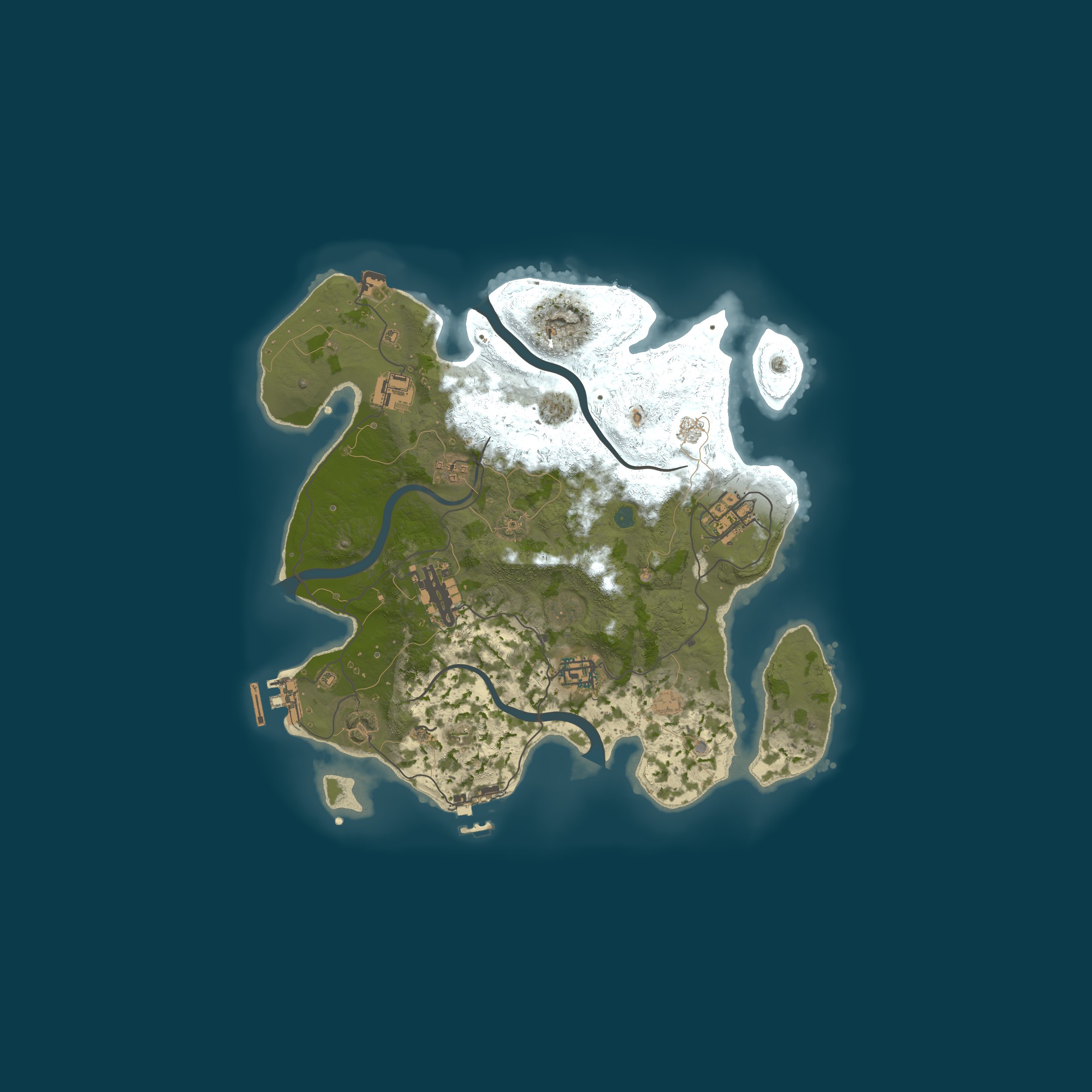 Map for RustGamingNation 3x PvE [Events|Purge|Zombies|SkillTree]