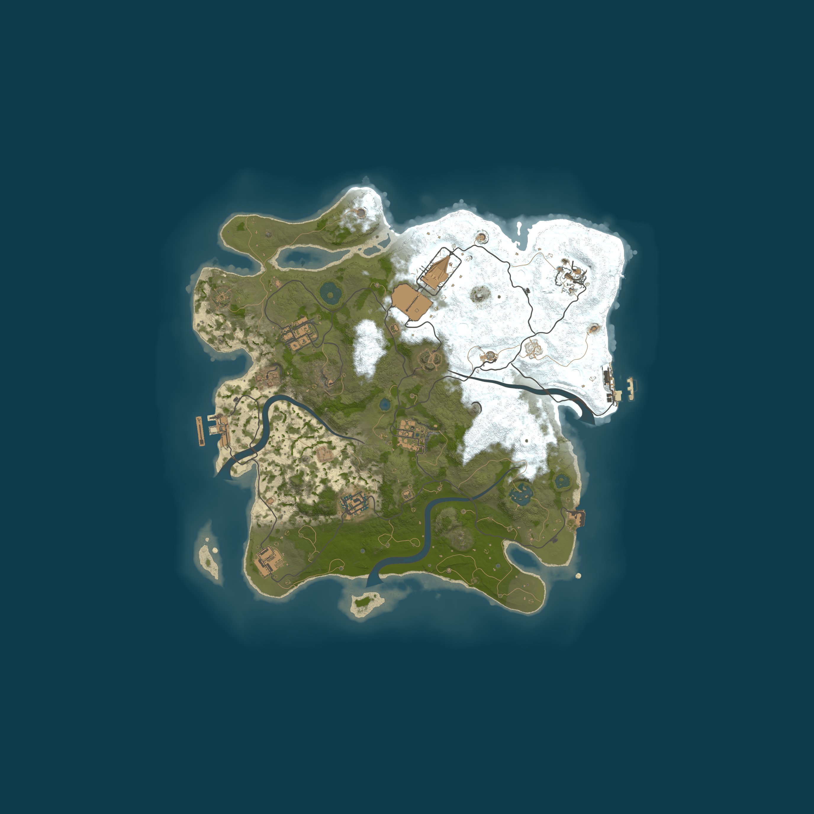 Procedural Map, size 3500, seed 794451736