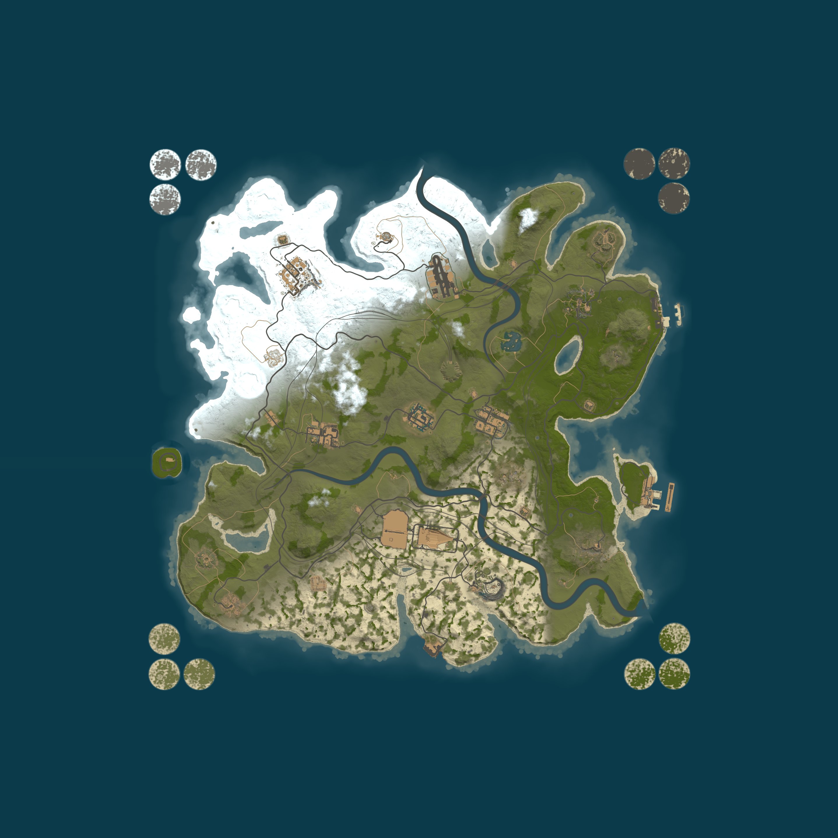 Bots y eventos en todo el mapa