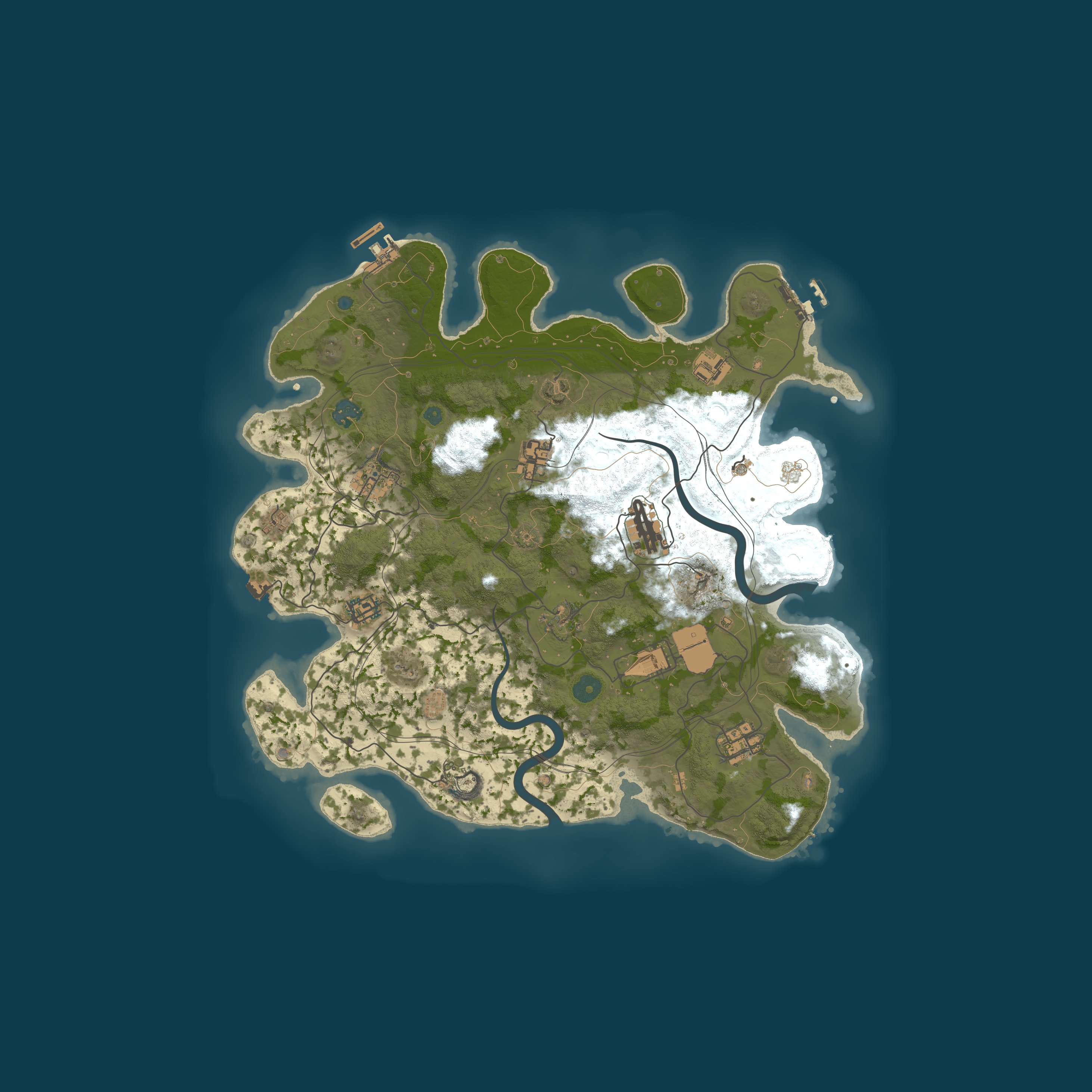 Procedural Map, size 3850, seed 220826