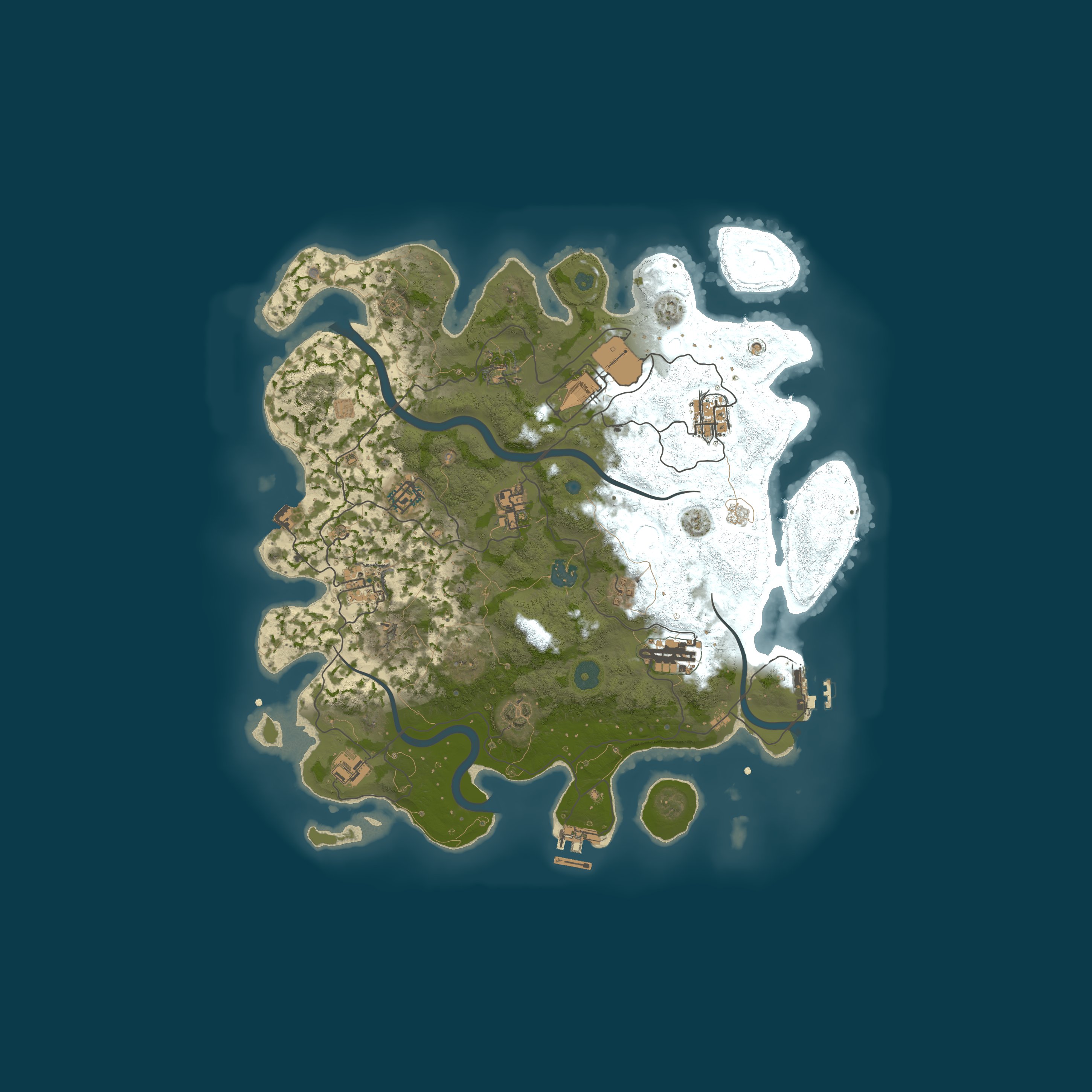 Procedural Map, size 3800, seed 946751853