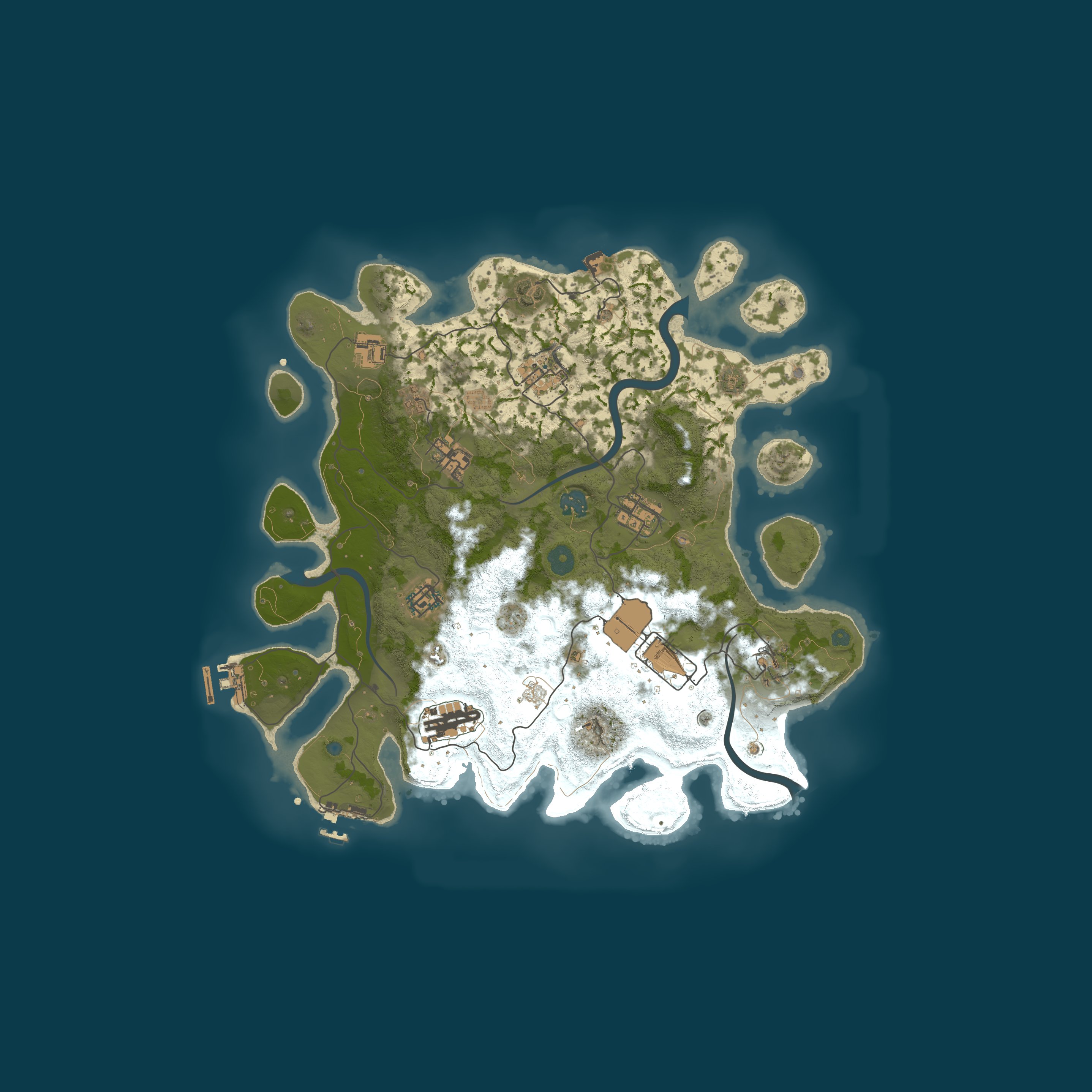 Map for Oh Shit 100x | PvP | Loot+ | Shop | Kits | Raidable Bases | Air