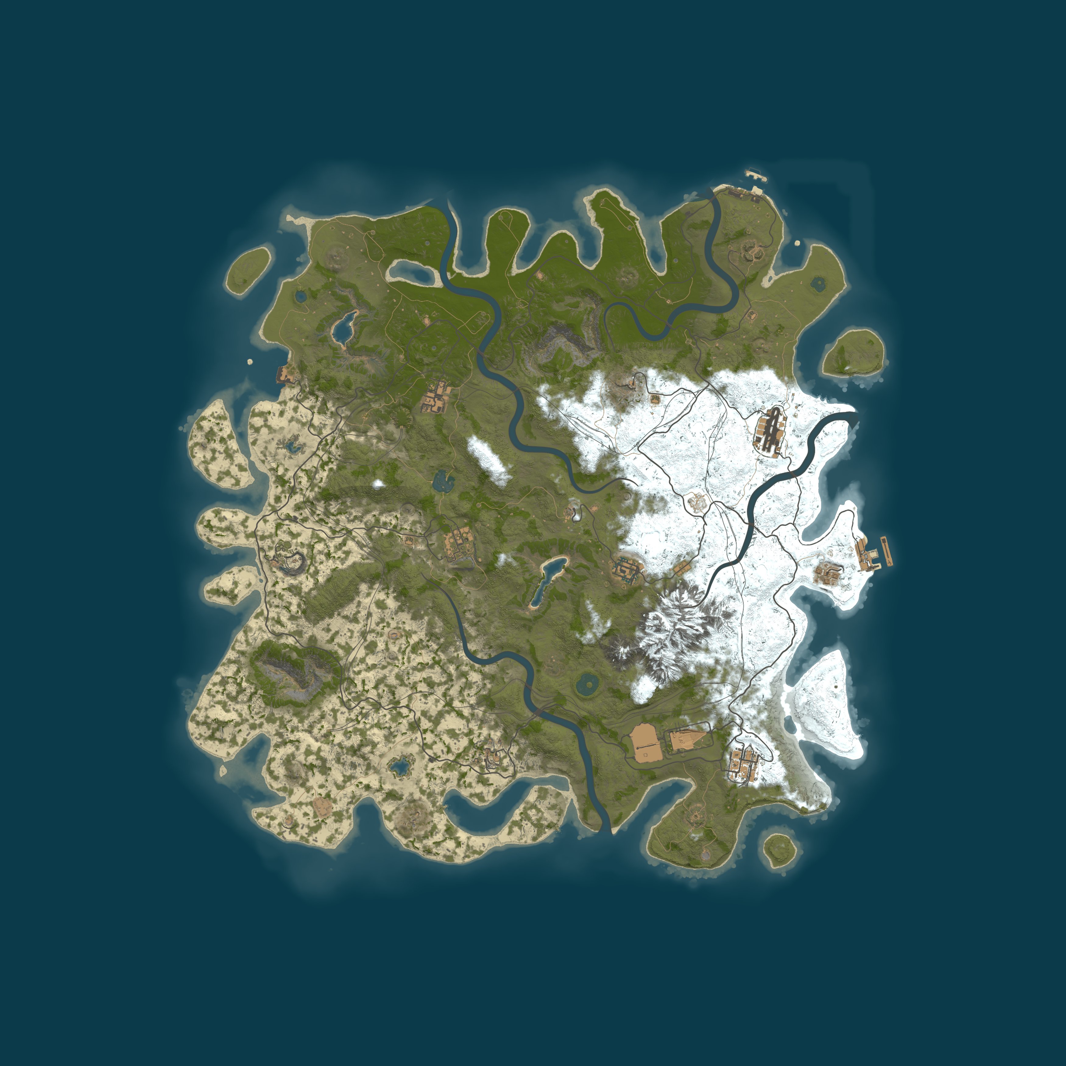 Map for Rustageddon Chill | Solo/Duo/Trio | No BP wipe