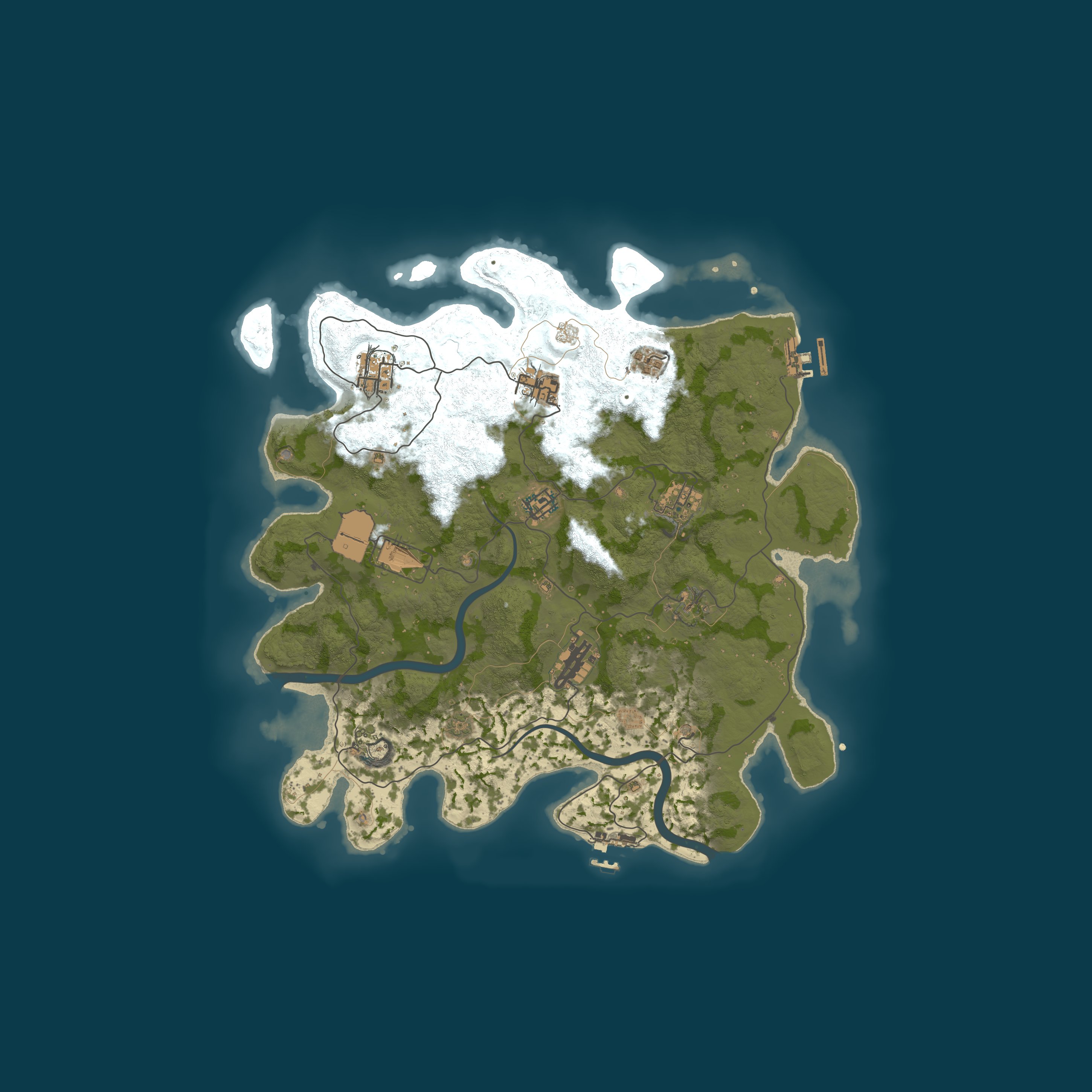 Custom Map, size 3800, seed 1176494567
