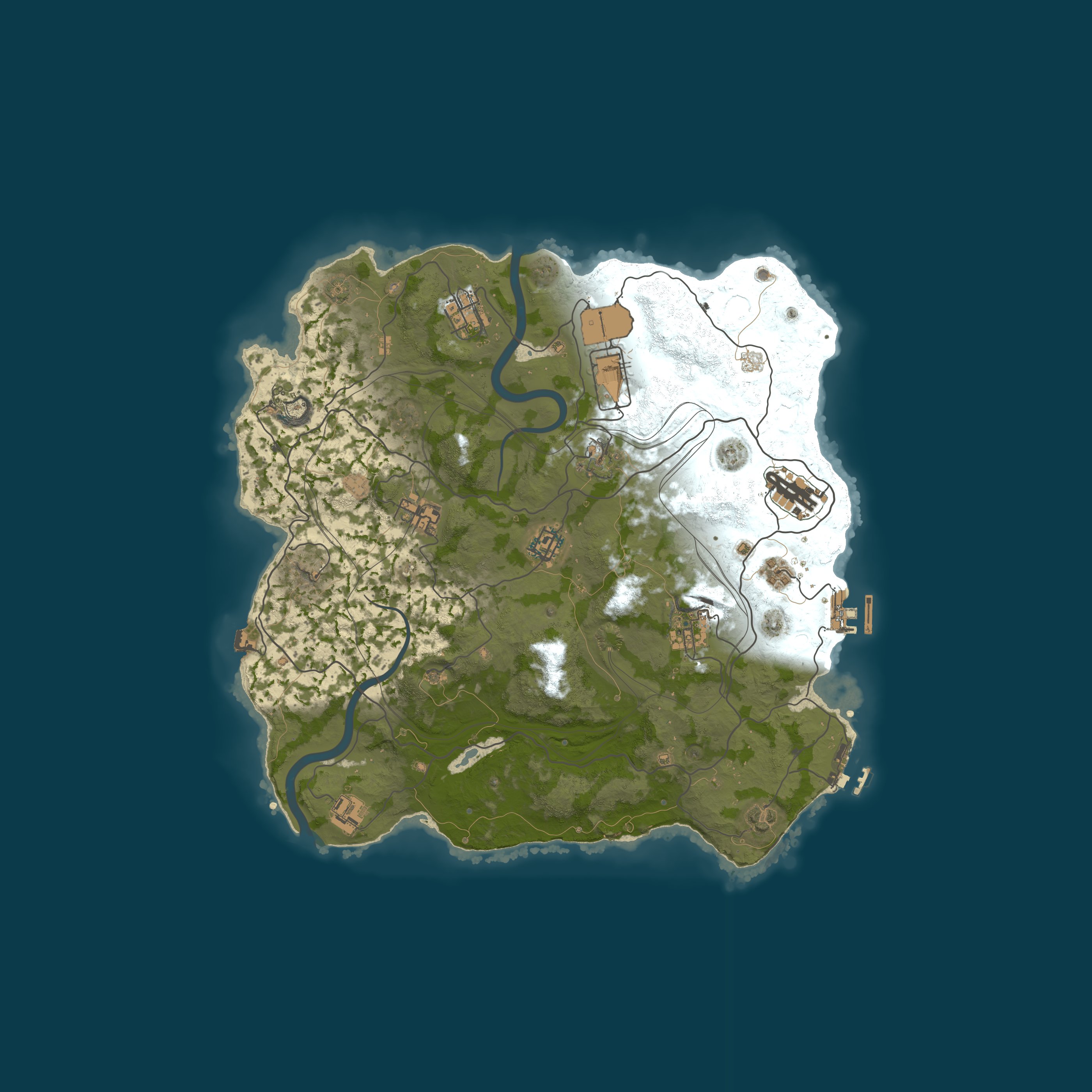 Map for Reddit.com/r/PlayRust - US Small