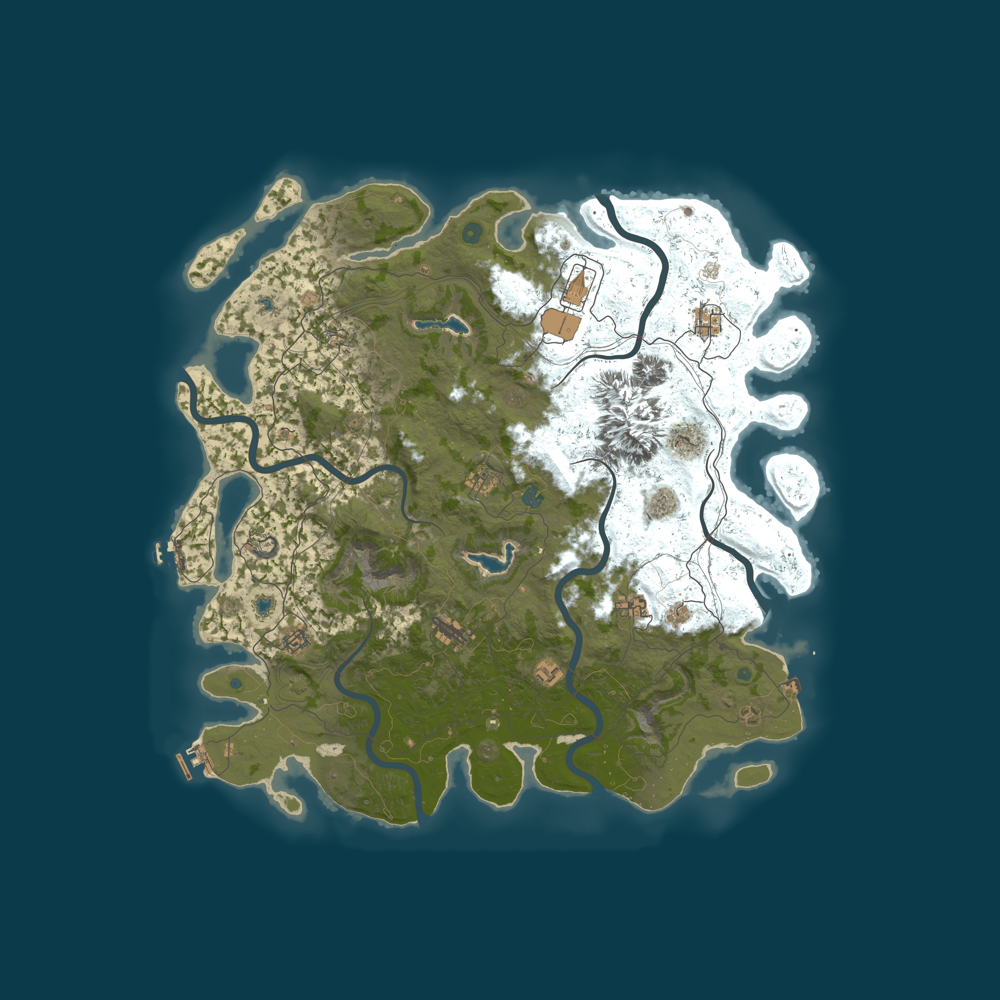 Procedural Map, size 5000, seed 1337