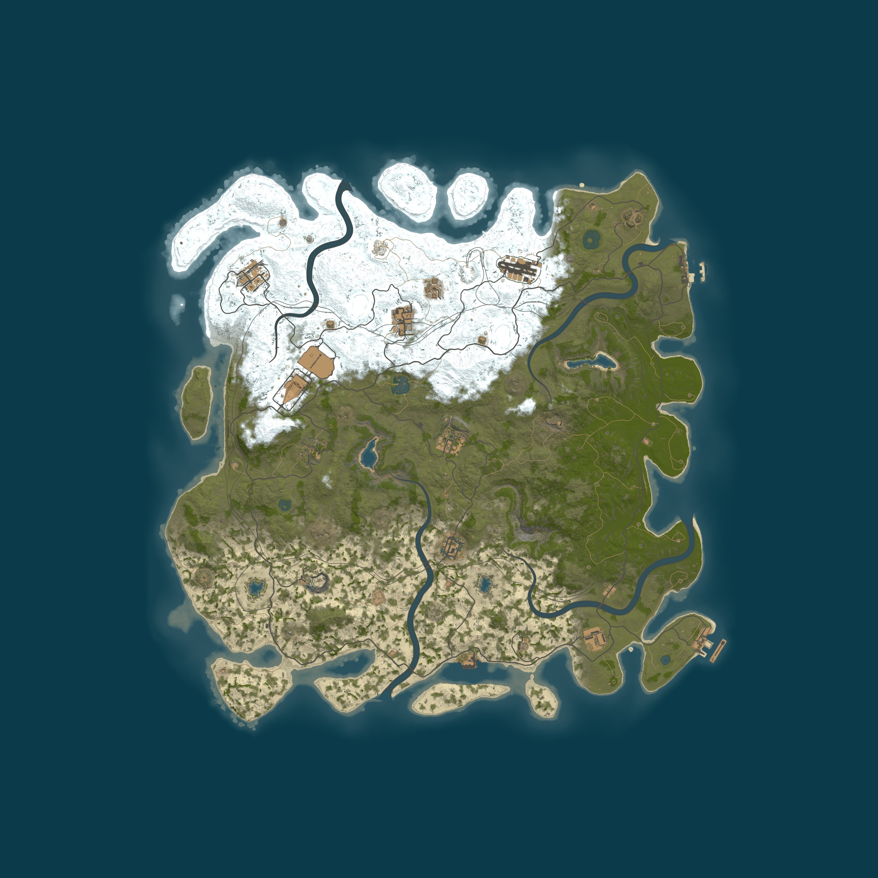 Procedural Map, size 4750, seed 1215565626