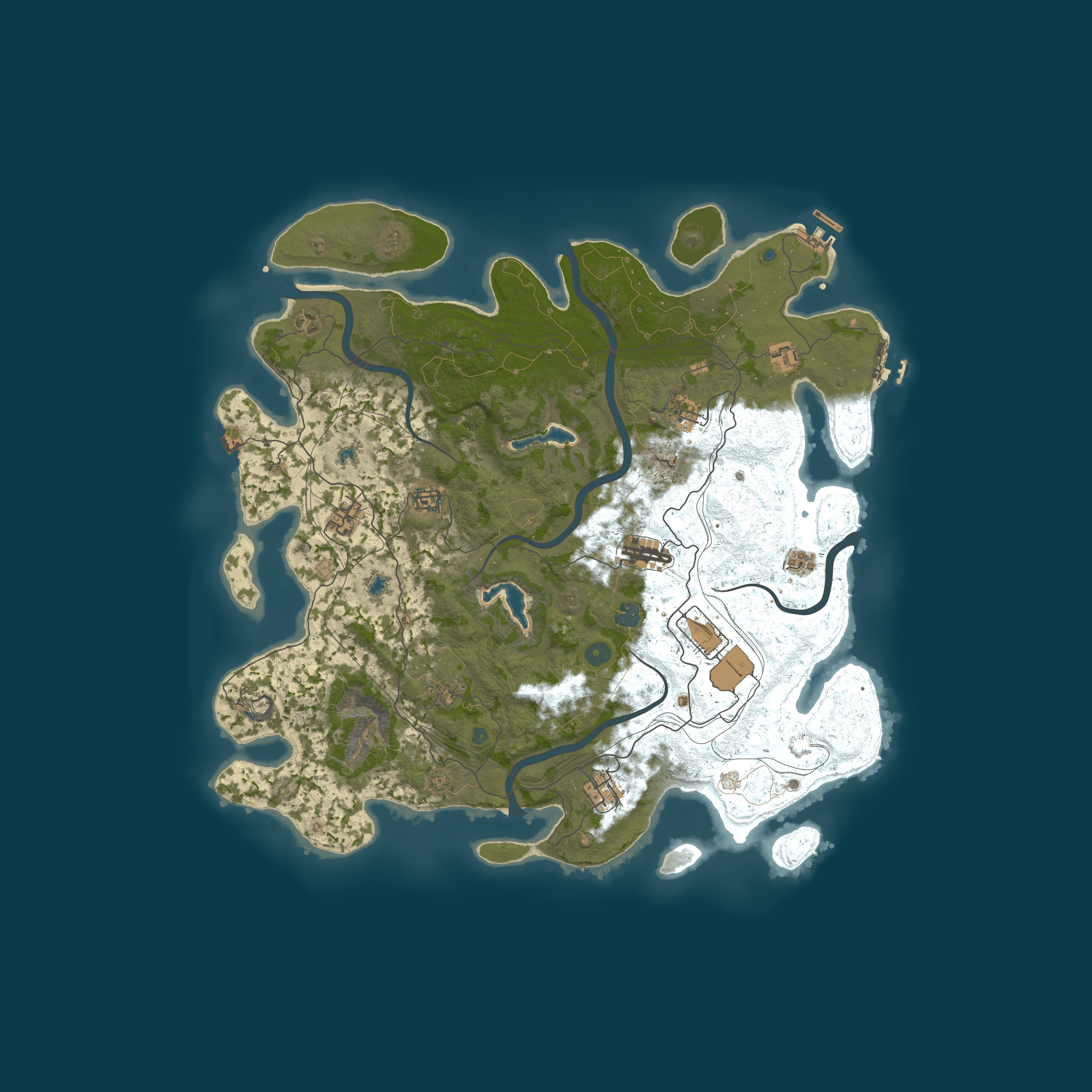 Procedural Map, size 4500, seed 48343