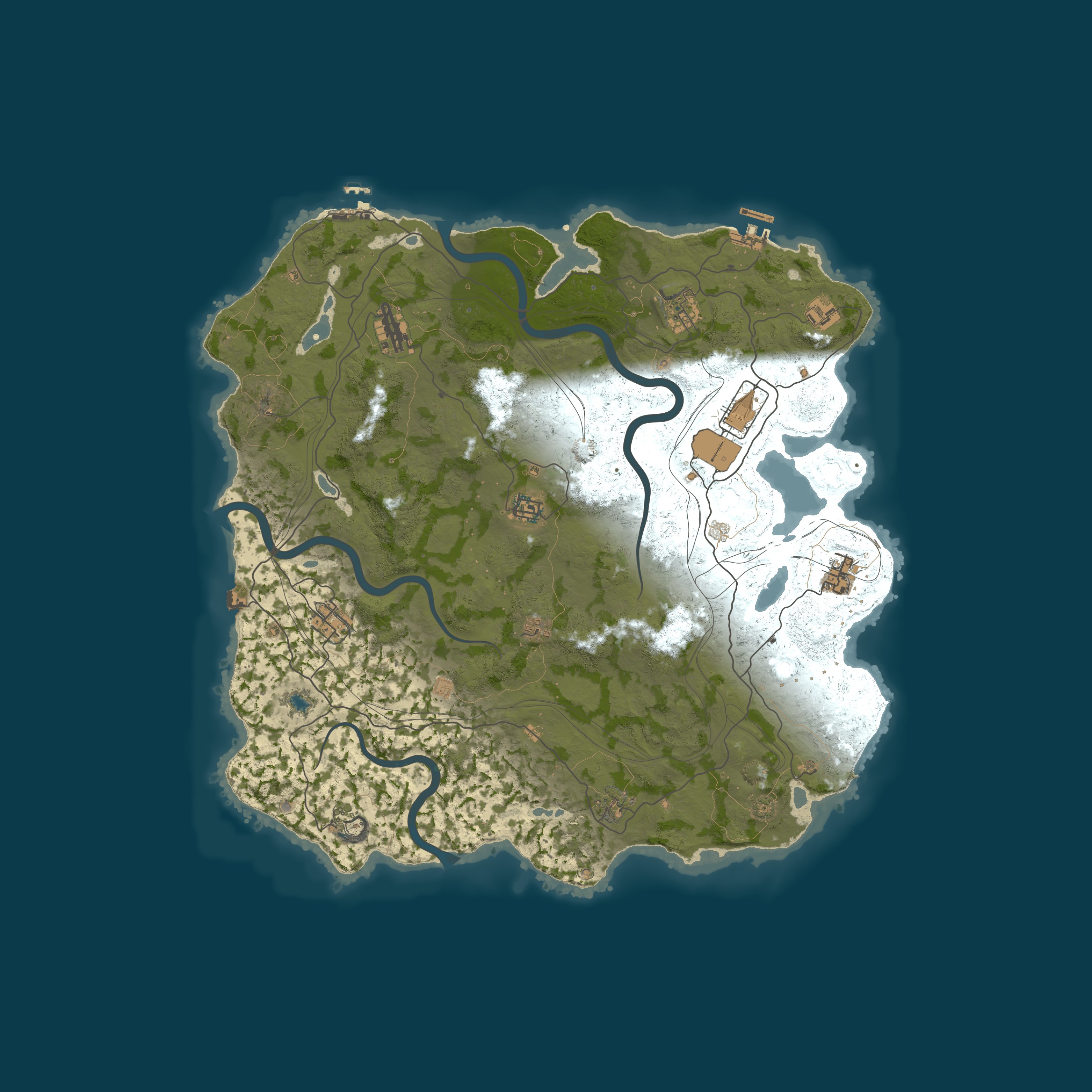 Custom Map, size 4250, seed 3908