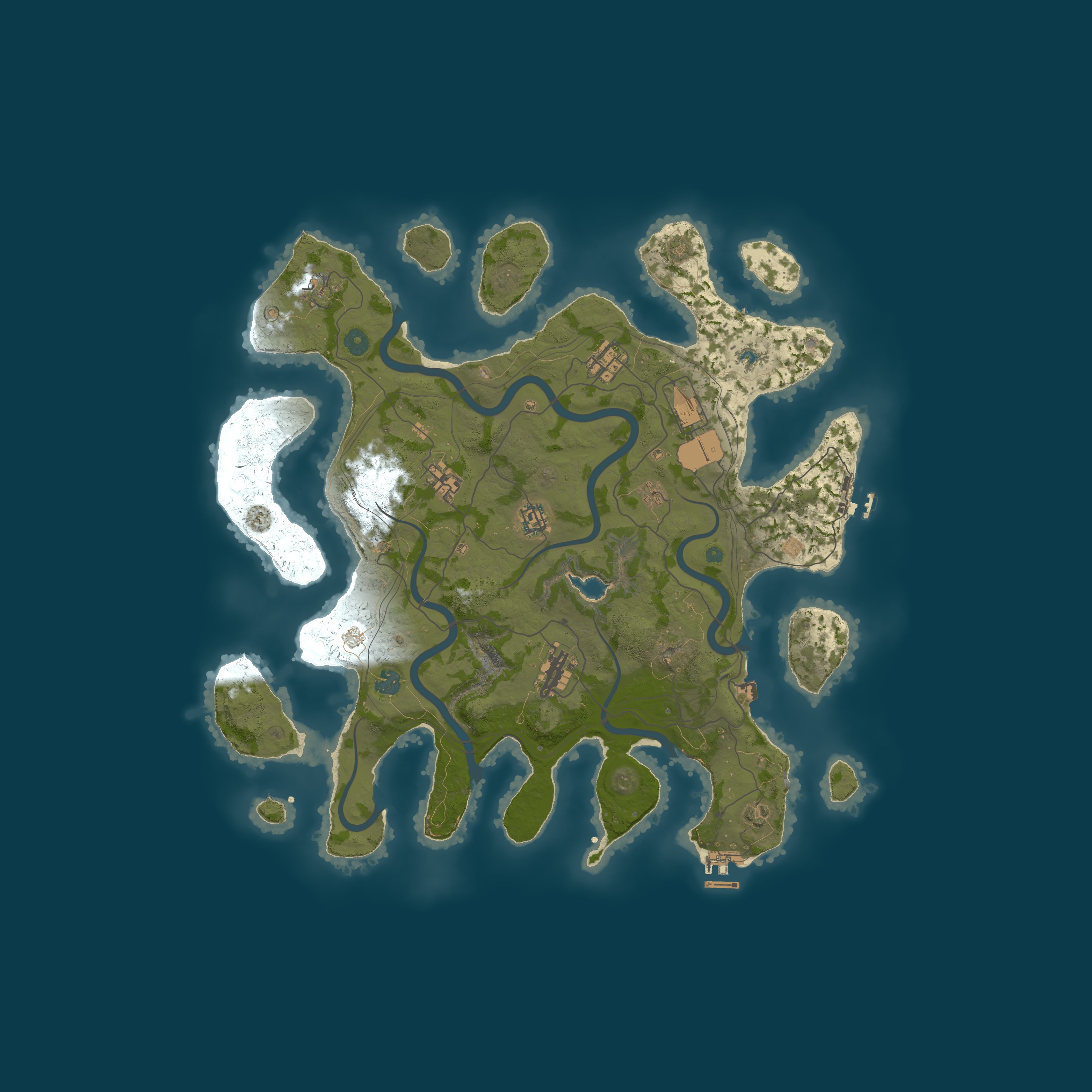 Map for Lazy Rusters II - 20X - PVE - NPC Bases - Forget the Grind!