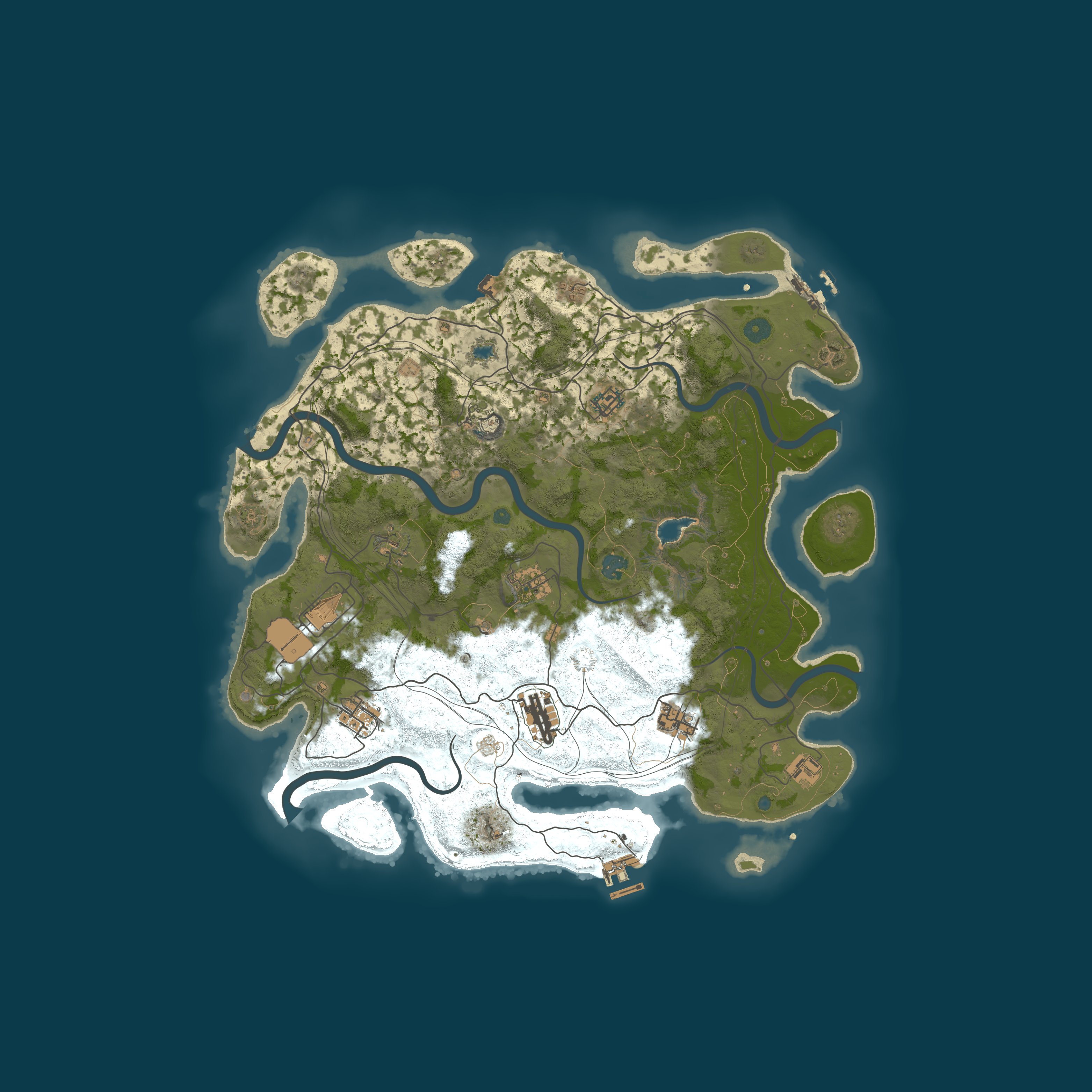 Map for [US] Shooters Rust 1000X PVE XP|KITS|SHOP