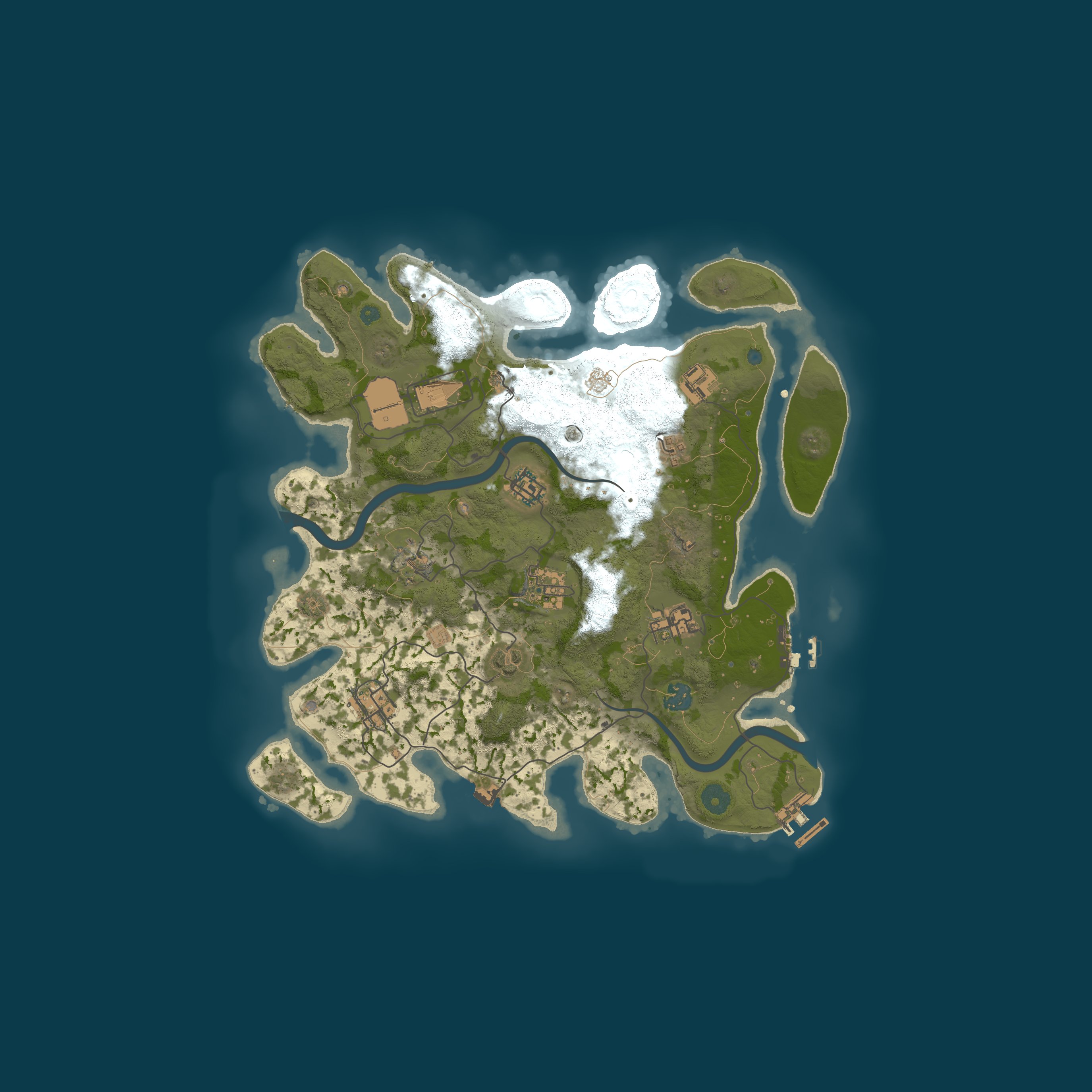 Procedural Map, size 3500, seed 180019266