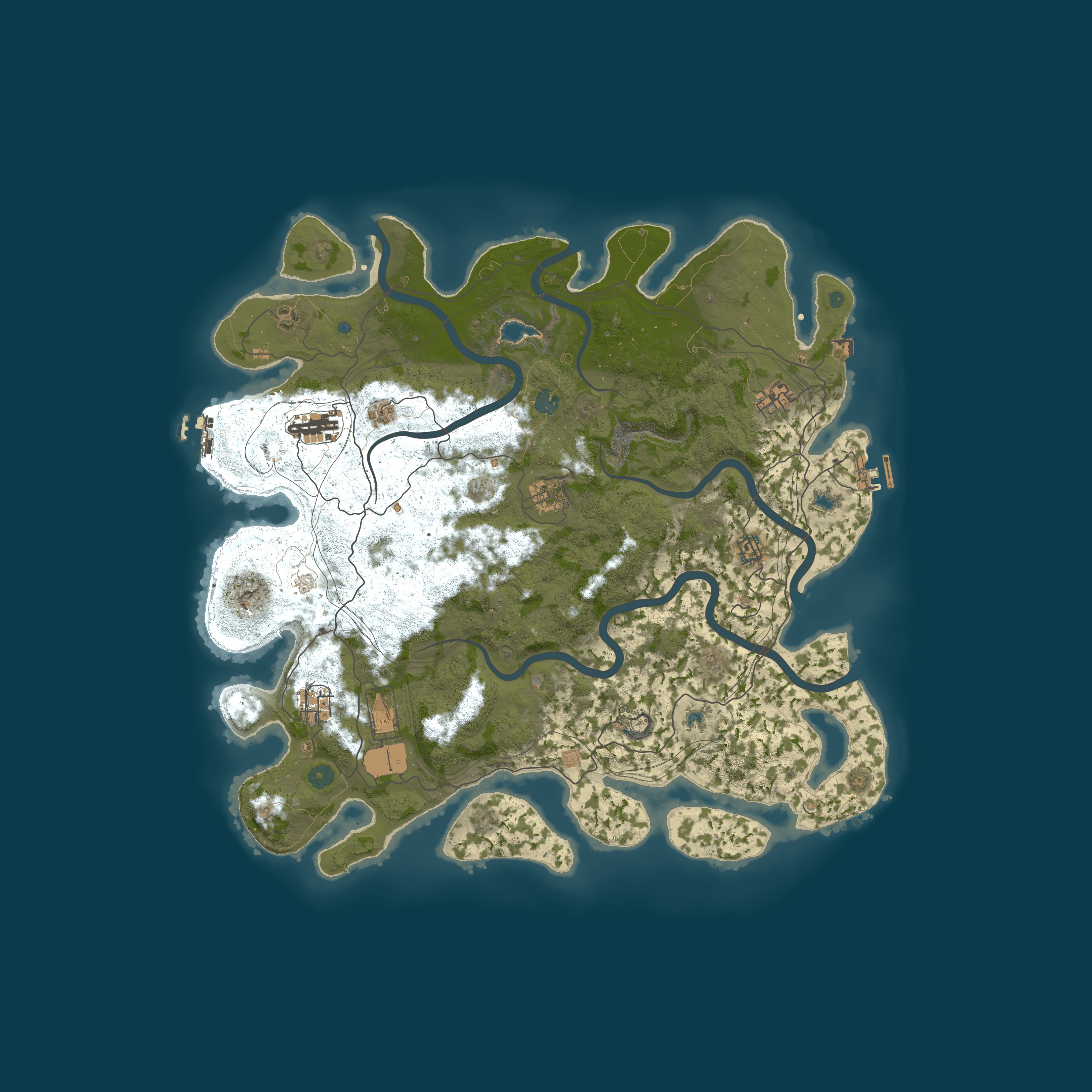 Map for [DE/ENG] Rustic 3x Monthly Noob Friendly Solo/Duo/Trio/Squad
