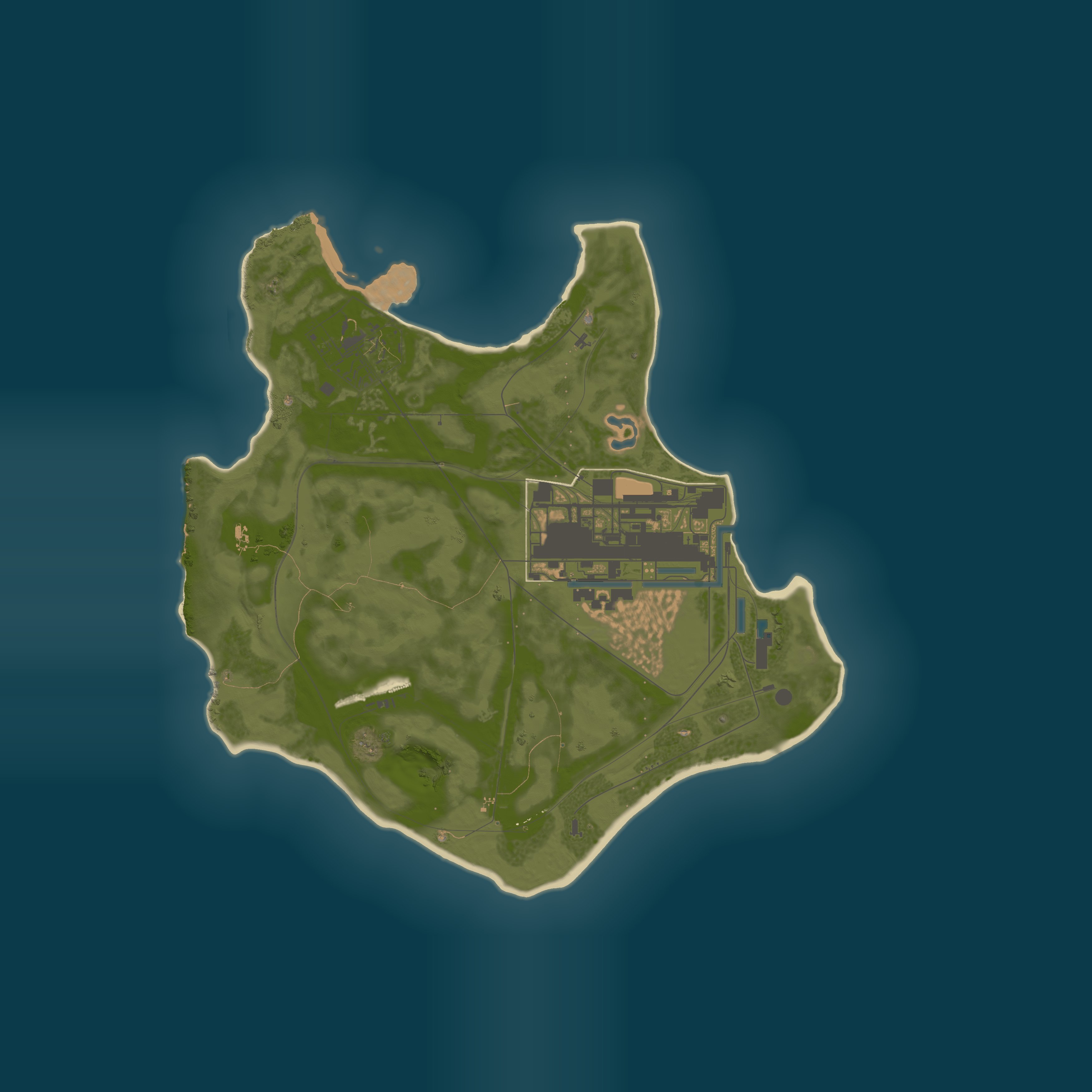 Map for Chernobyl Exclusion zone in Rust