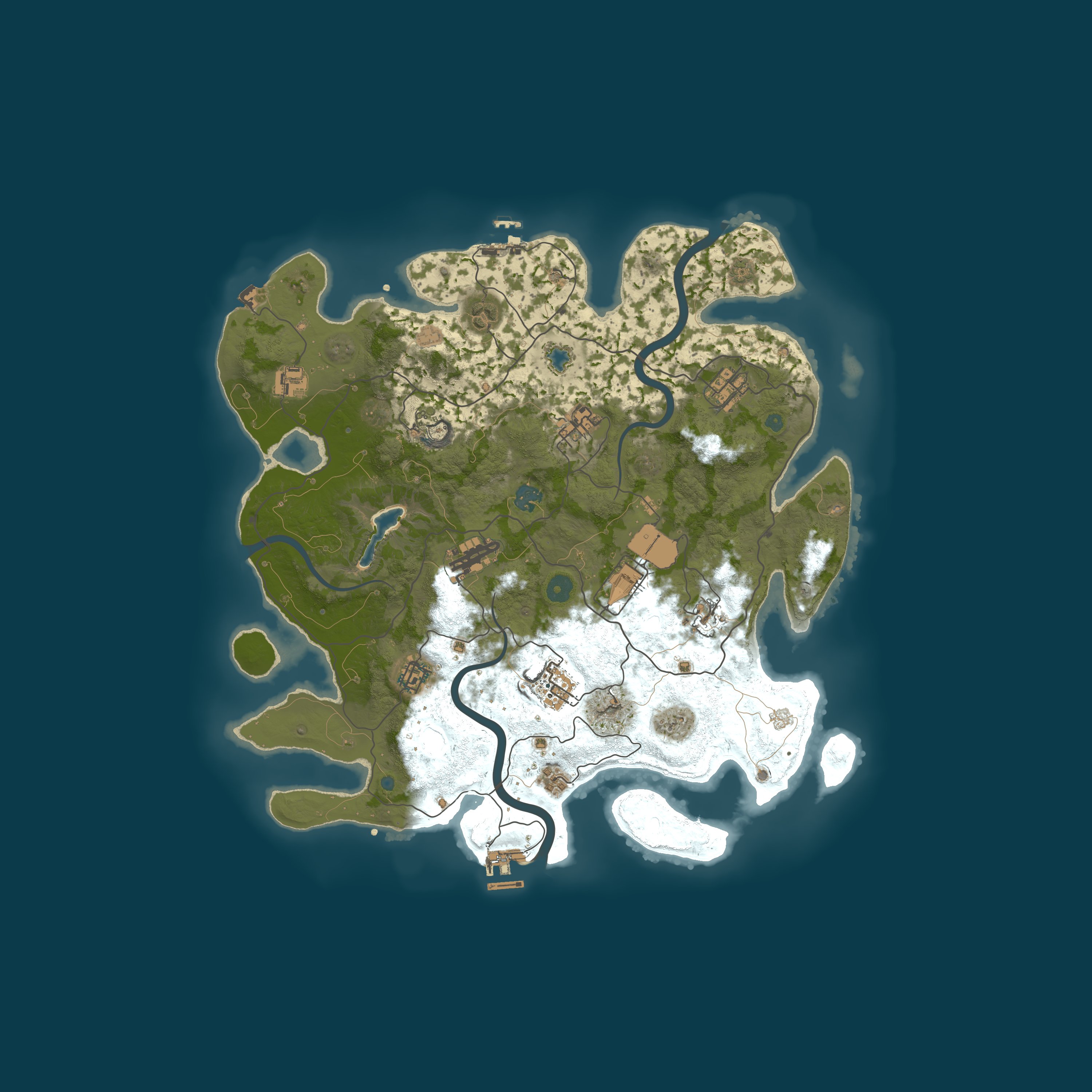 Procedural Map, size 4000, seed 1669600455